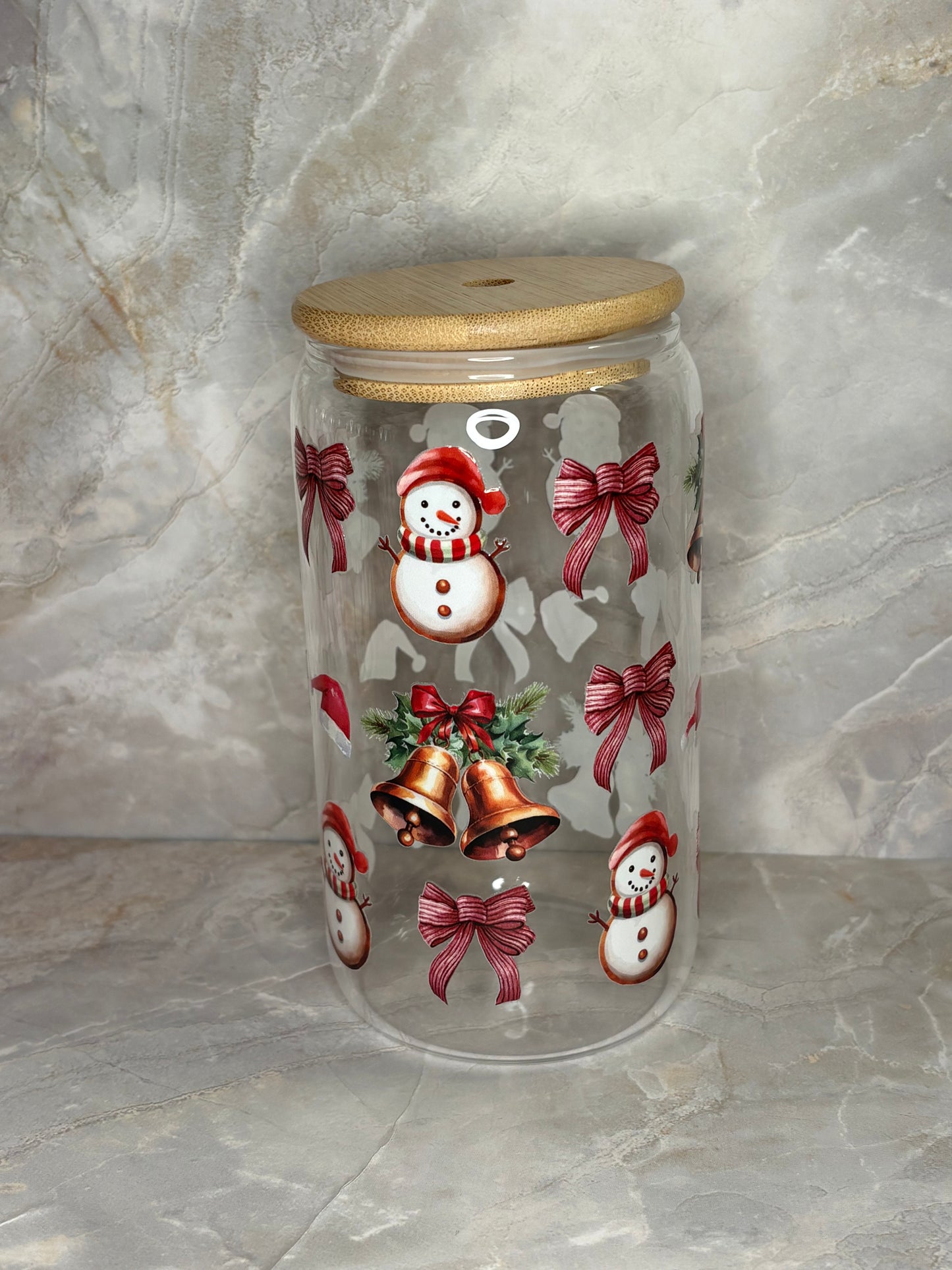 Christmas Glass Cup