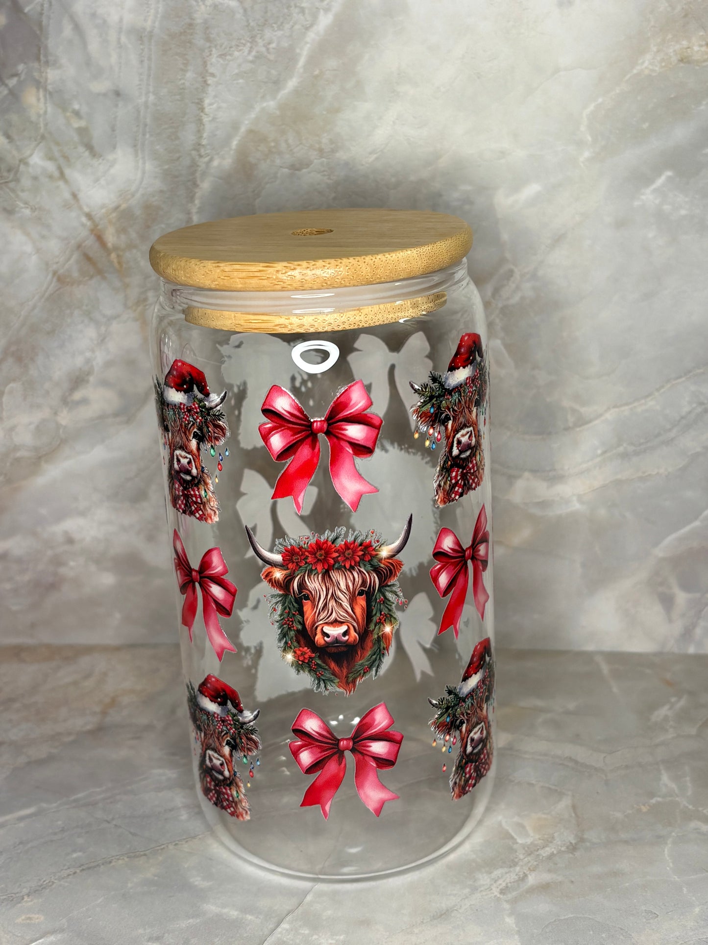 Christmas Glass Cup