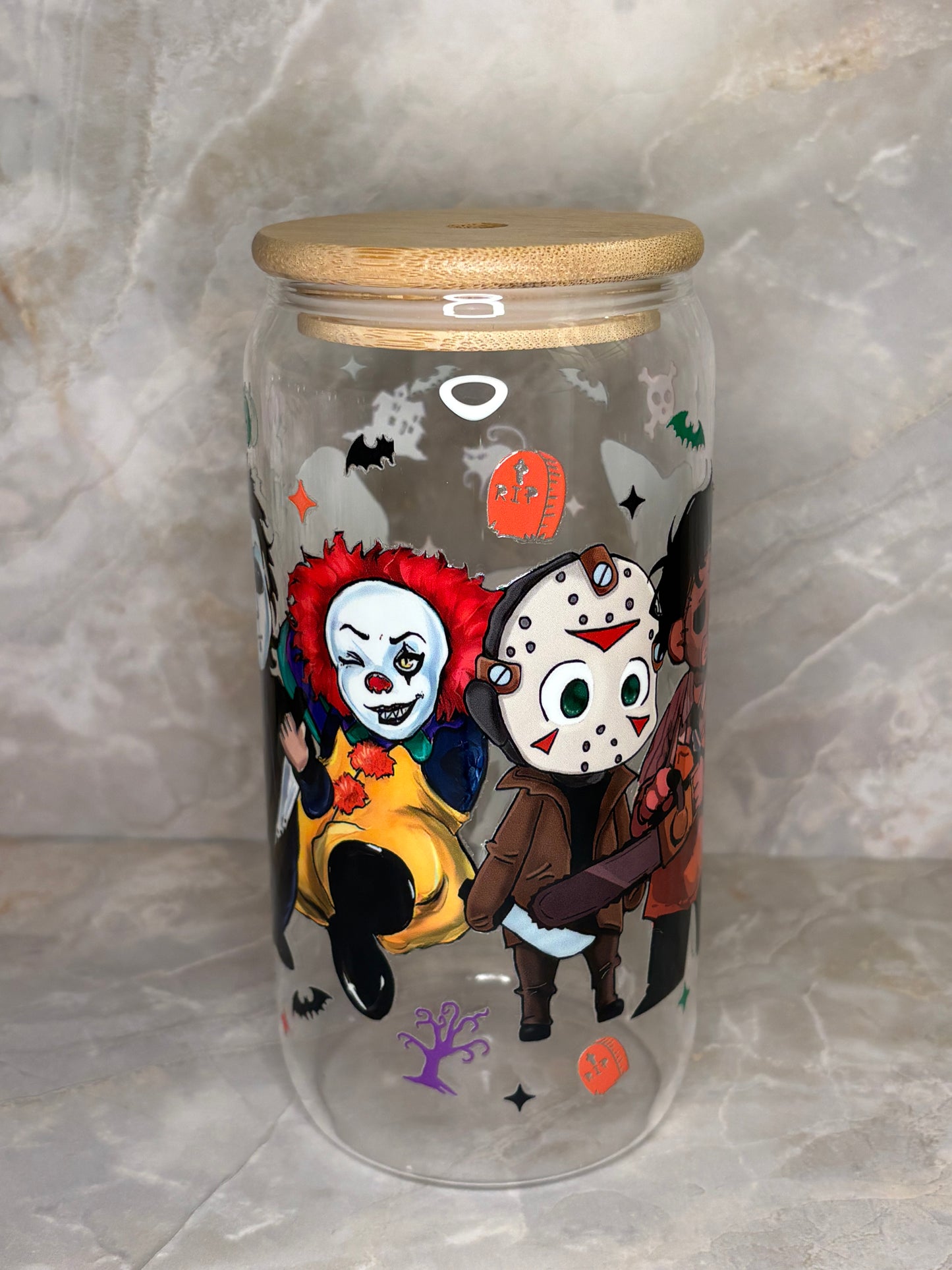 Halloween Glass Cup