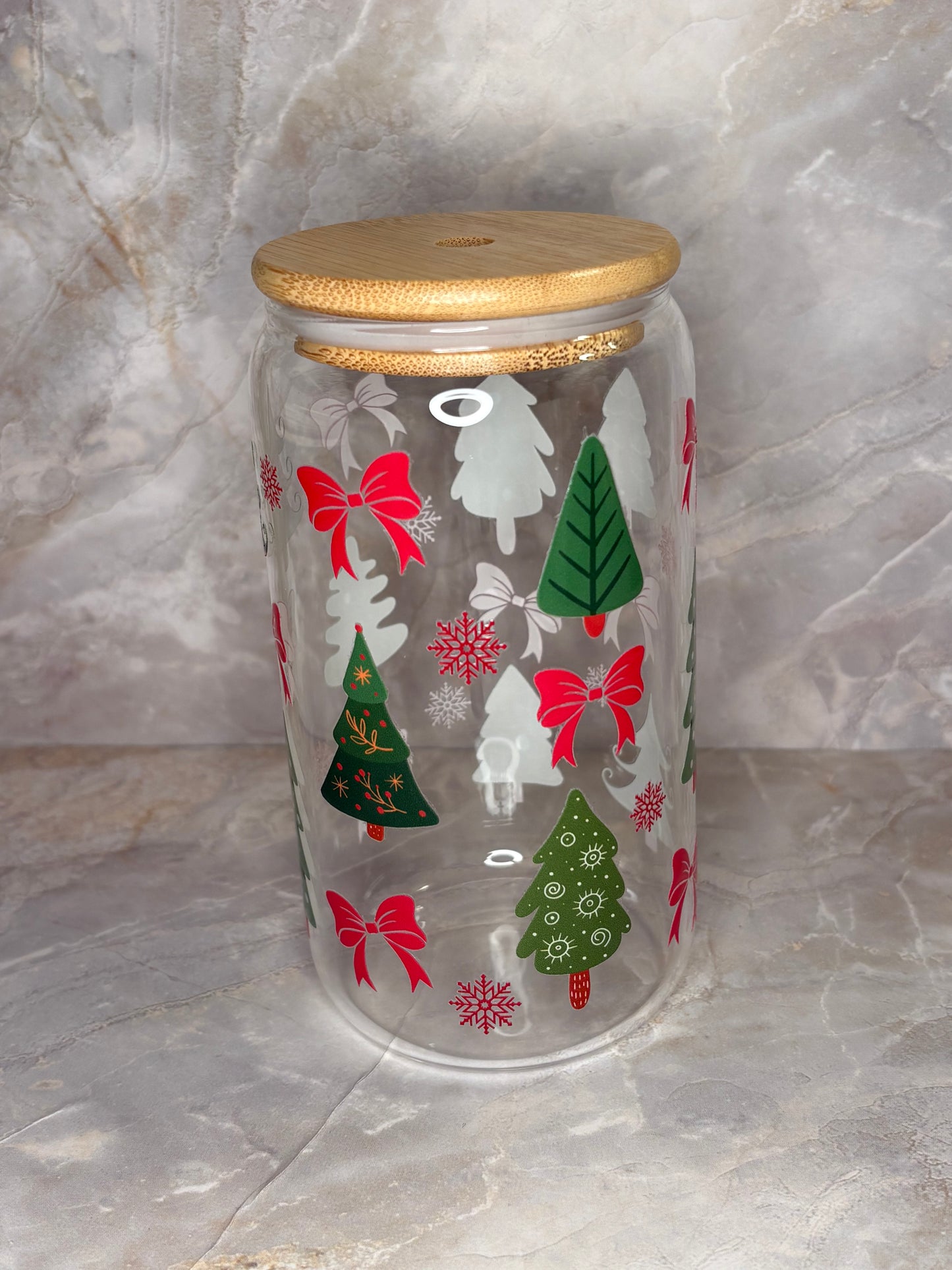 Christmas Glass Cup