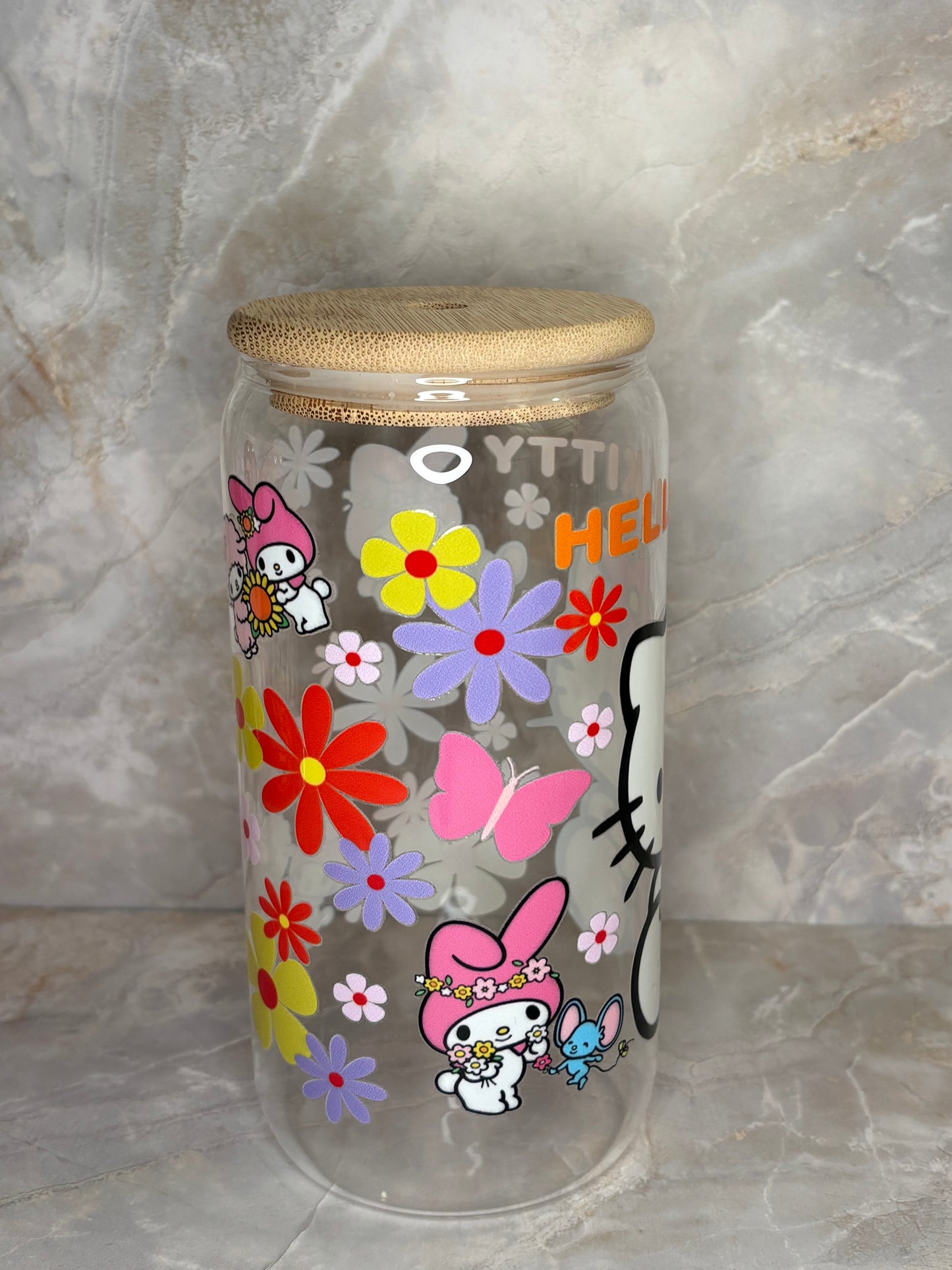 Hello Kitty Glass Cup