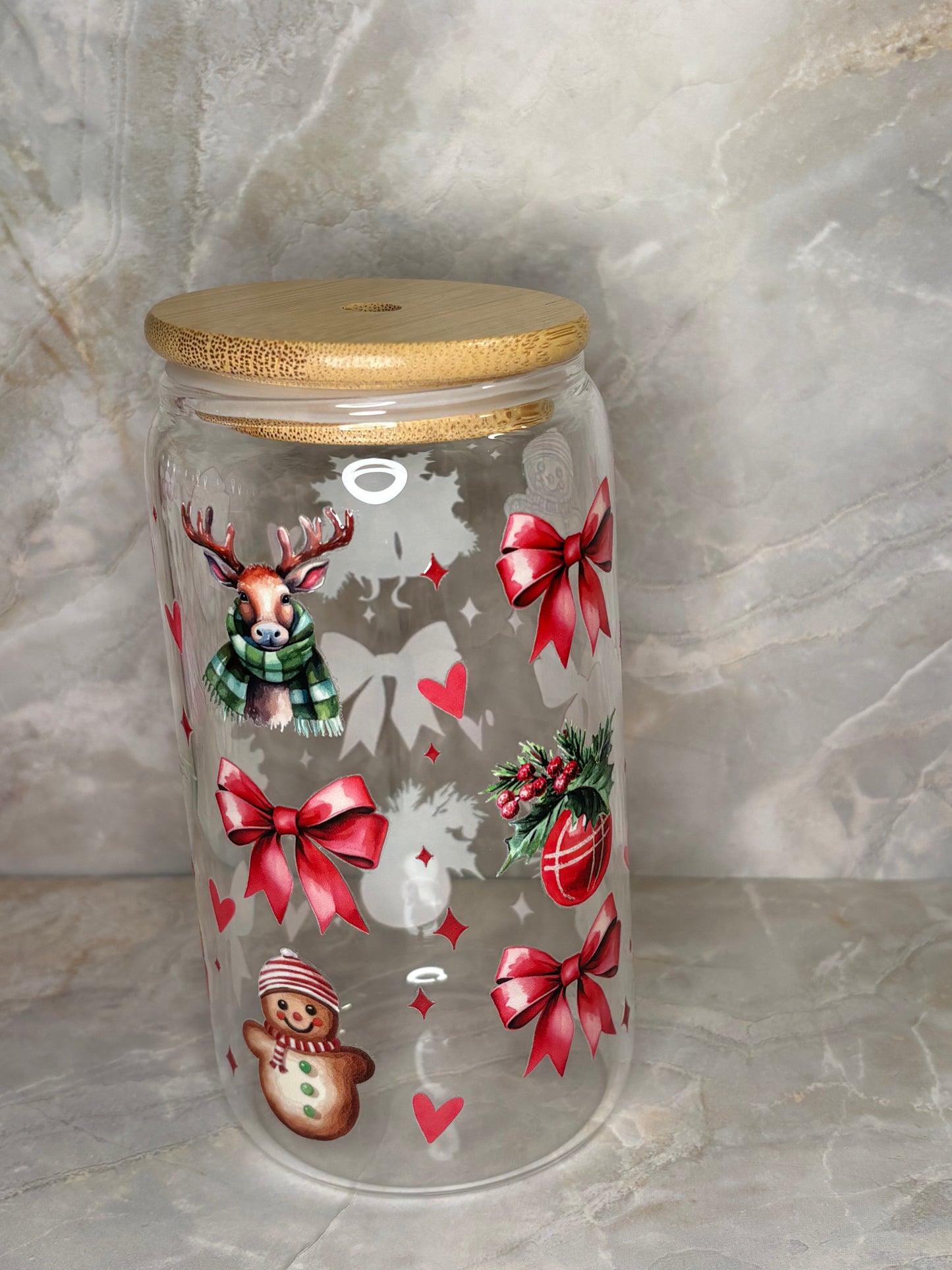 Christmas Glass Cup