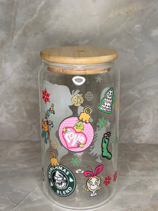 Grinchmas Glass Cup