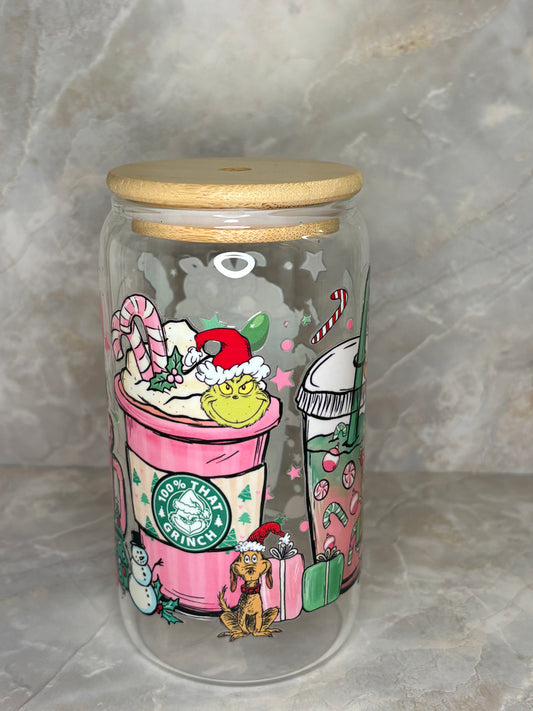 Grinchmas Glass Cup