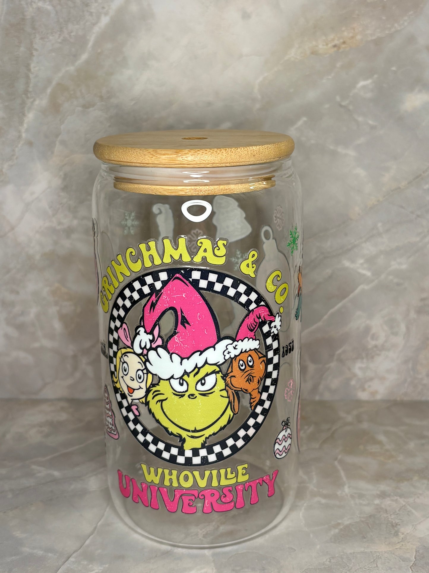 Grinchmas Glass Cup