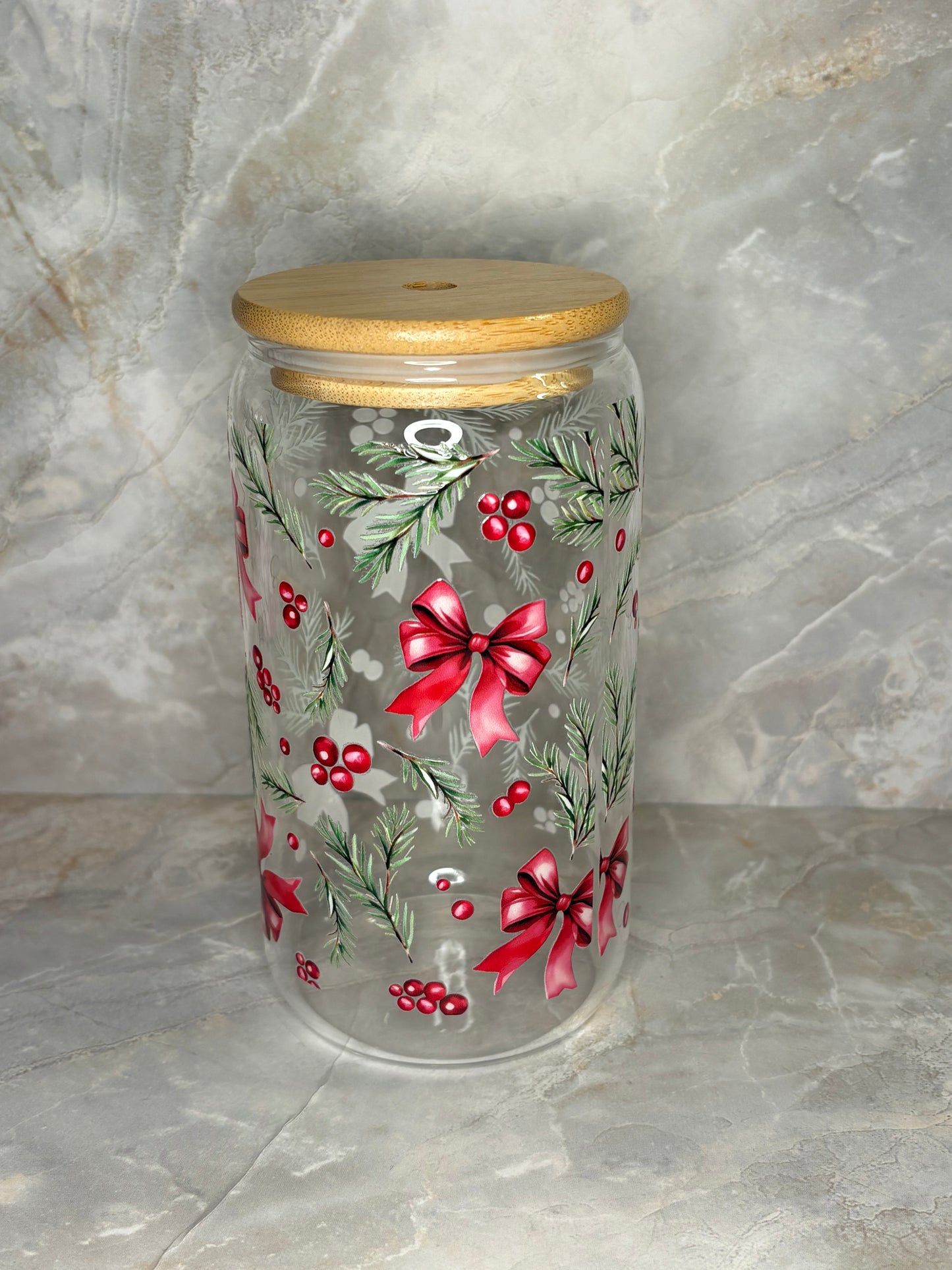 Christmas Glass Cup
