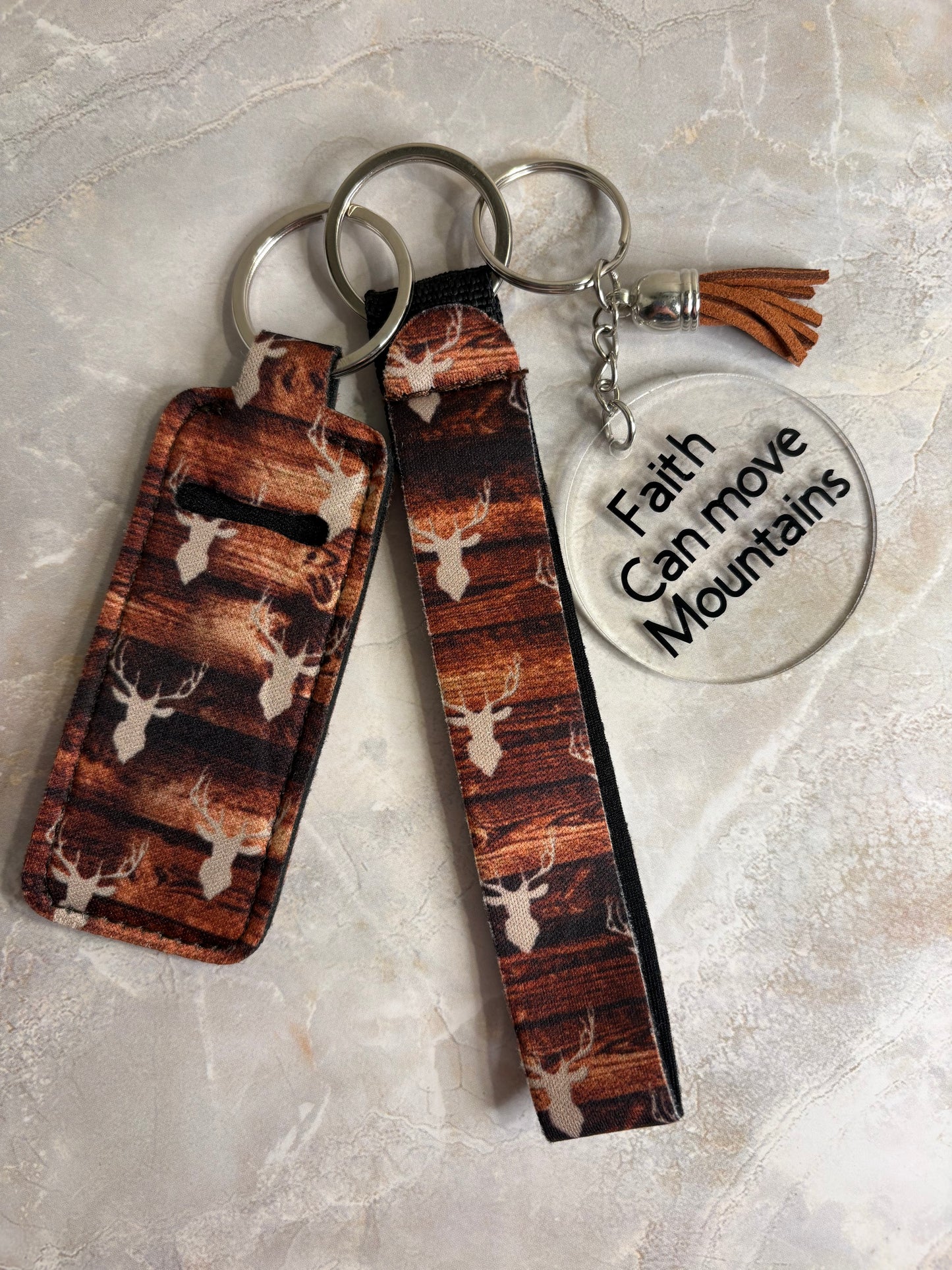 Deer Print Keychain