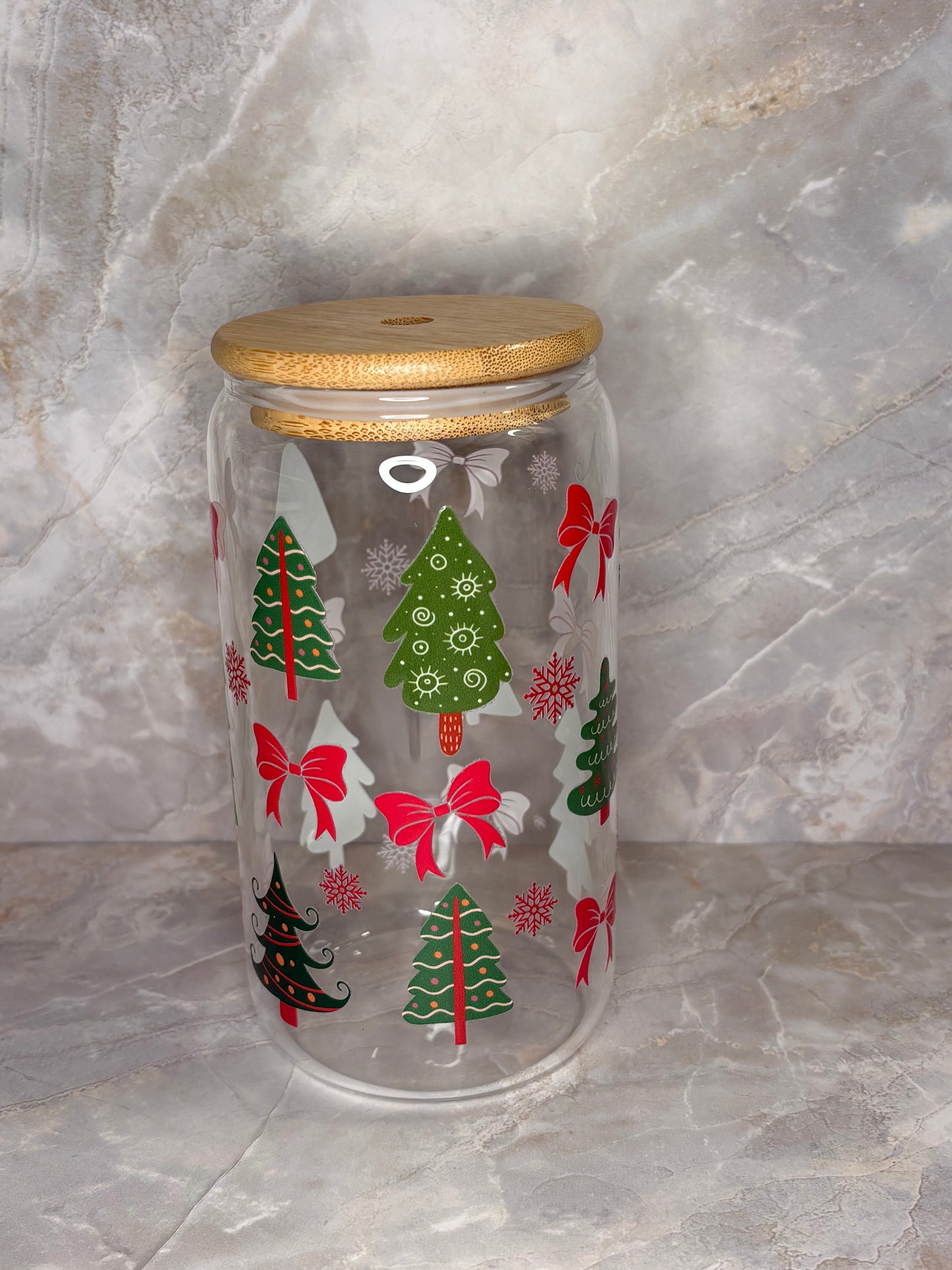 Christmas Glass Cup