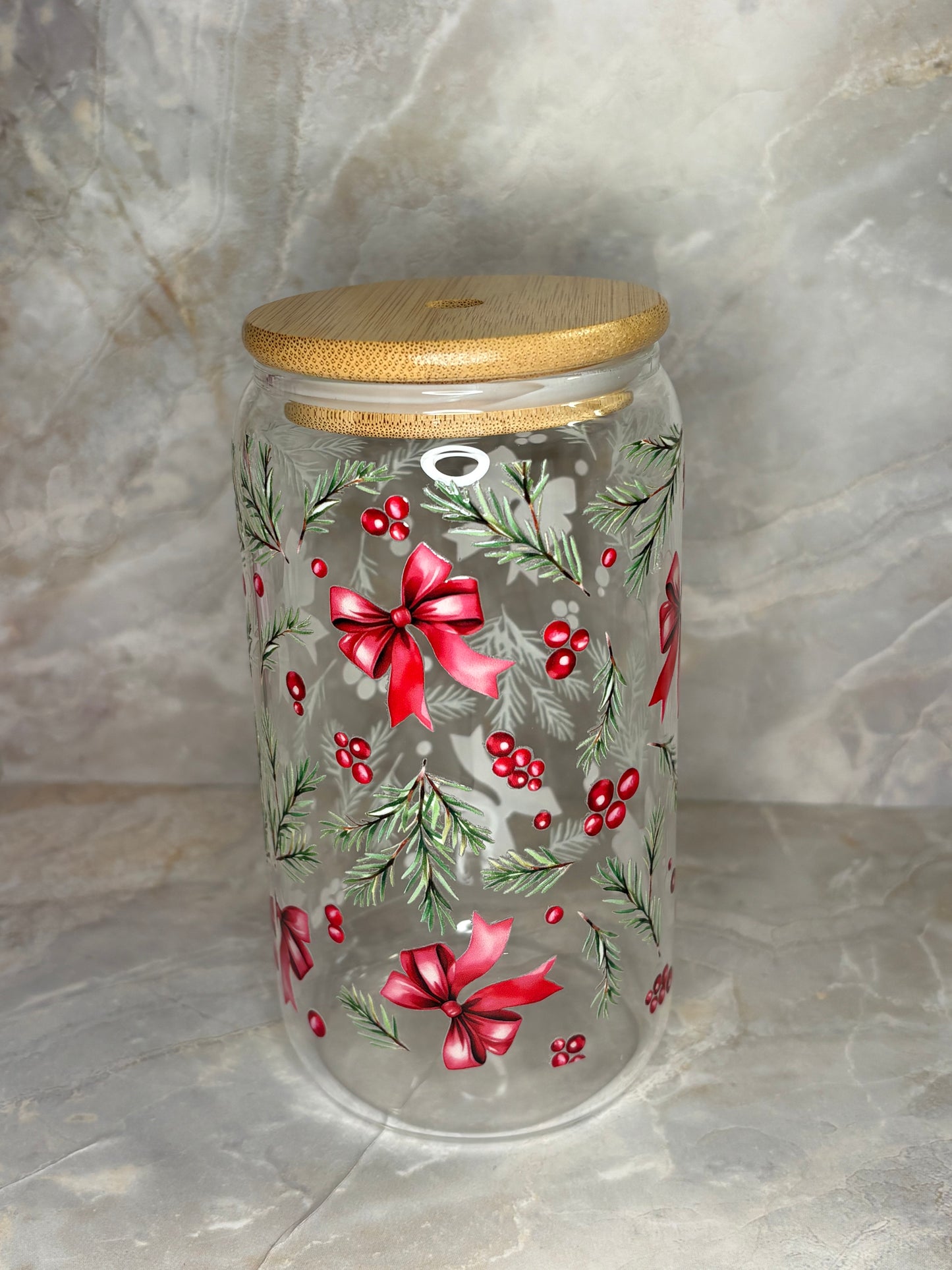 Christmas Glass Cup