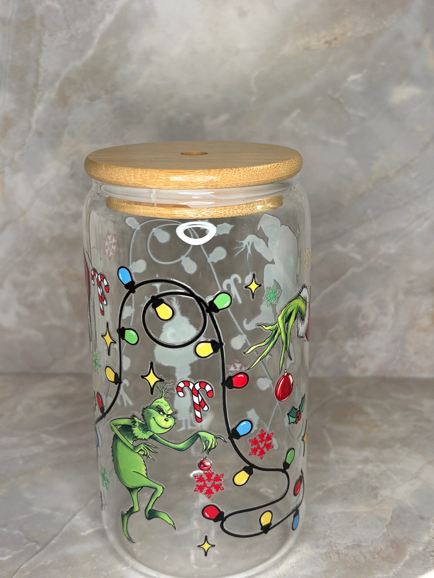 Grinchmas Glass Cup