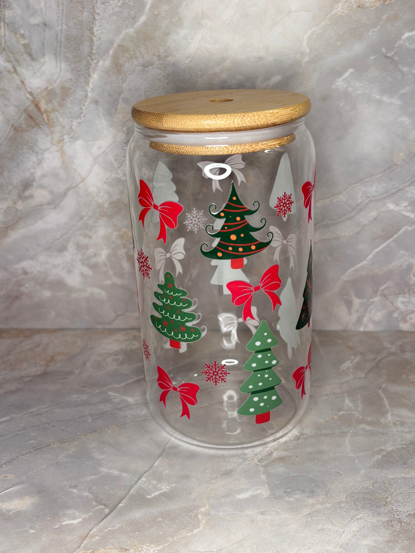 Christmas Glass Cup