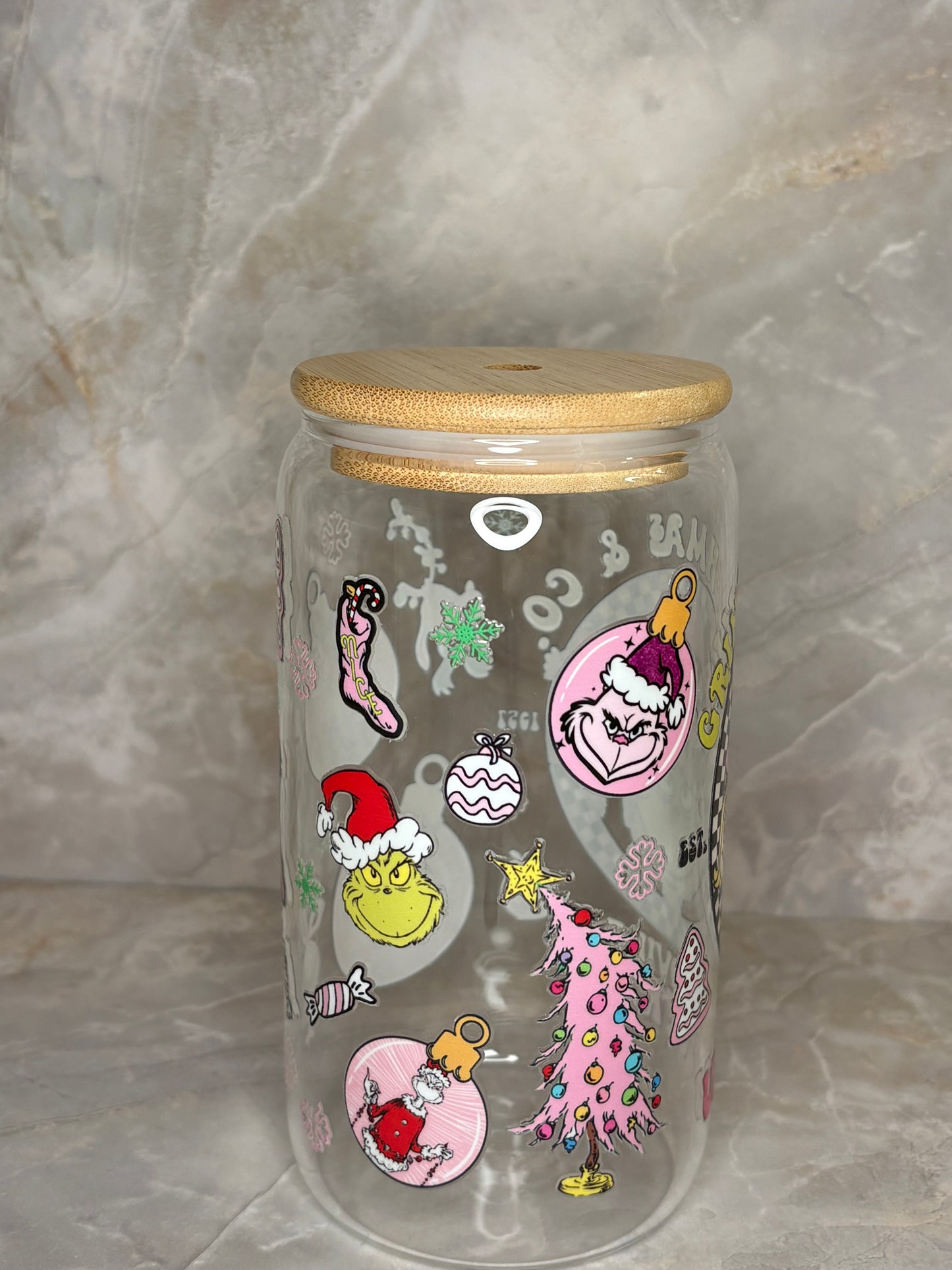 Grinchmas Glass Cup