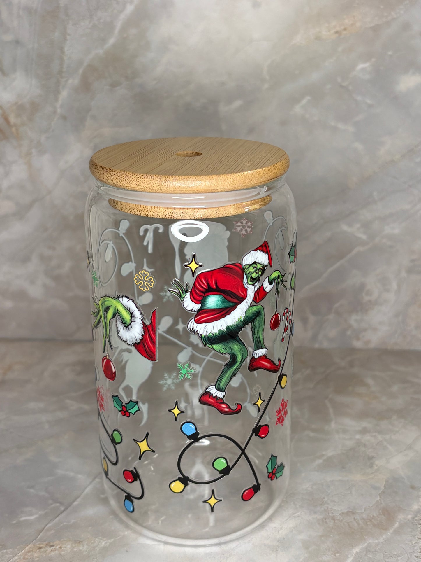 Grinchmas Glass Cup