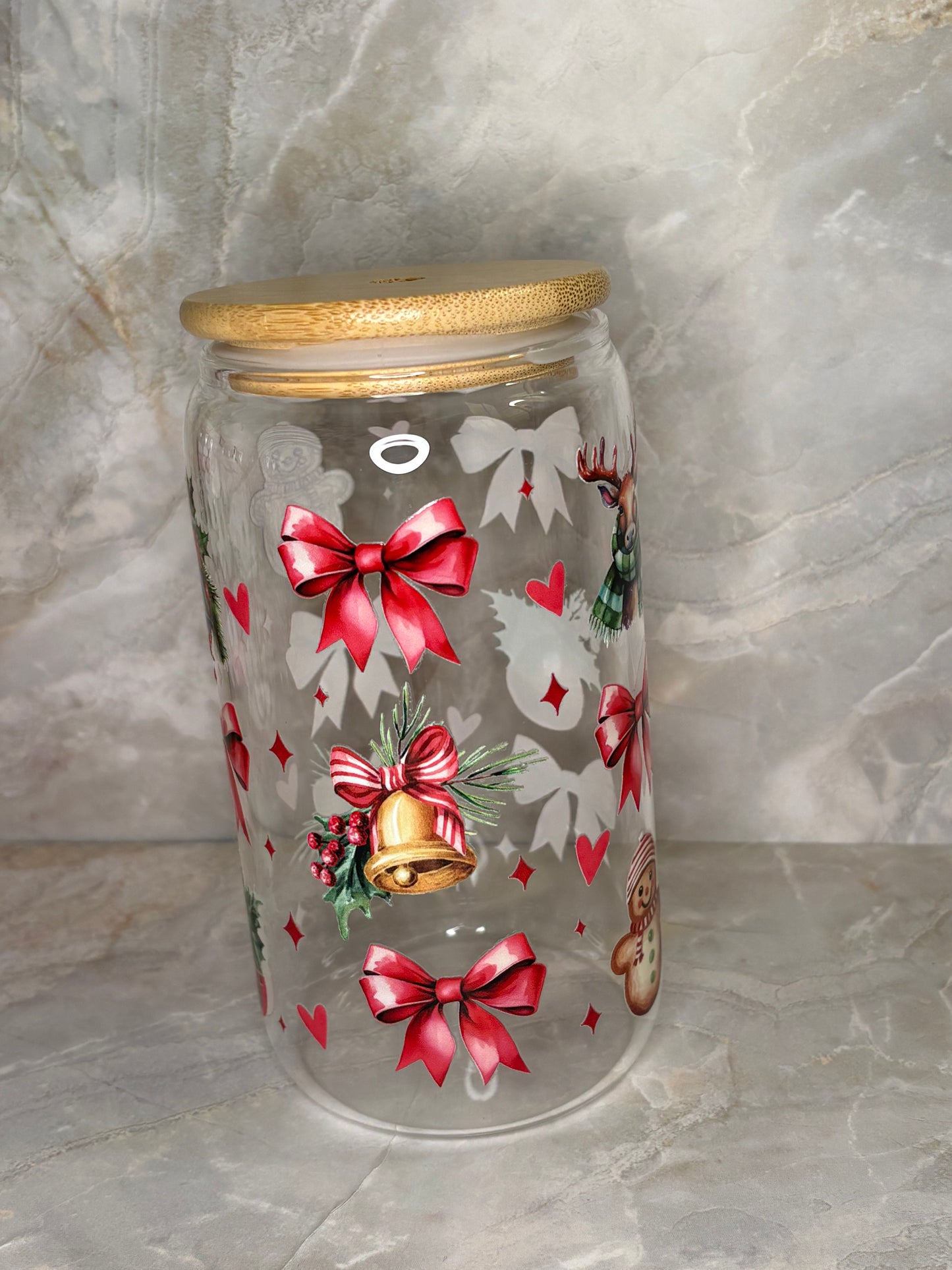 Christmas Glass Cup