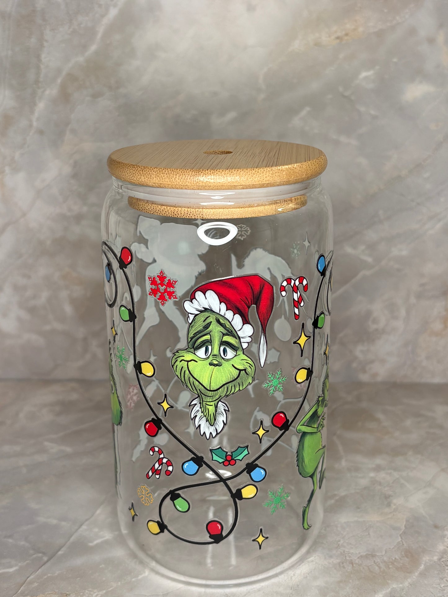 Grinchmas Glass Cup