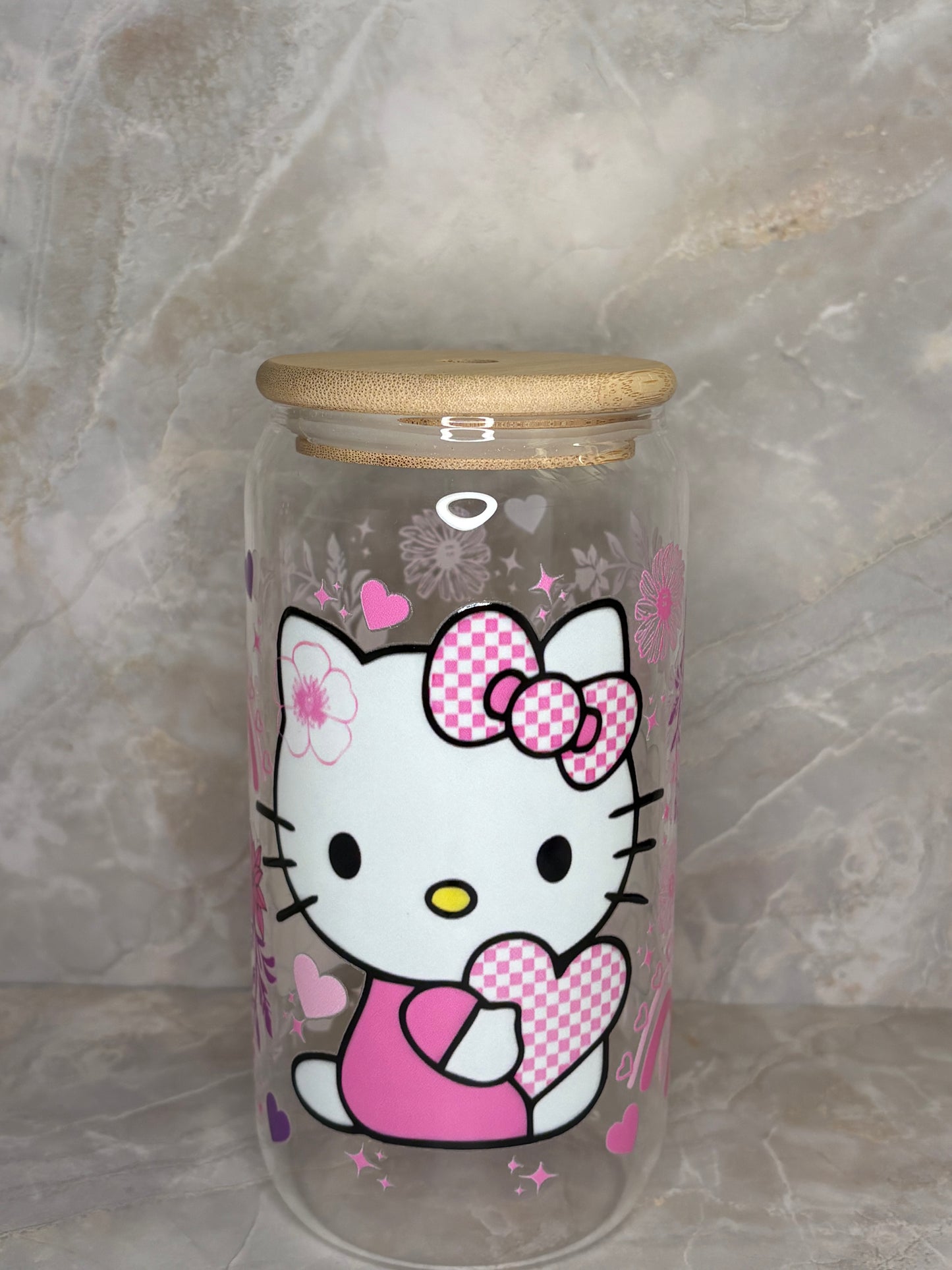 Hello Kitty glass cup ￼