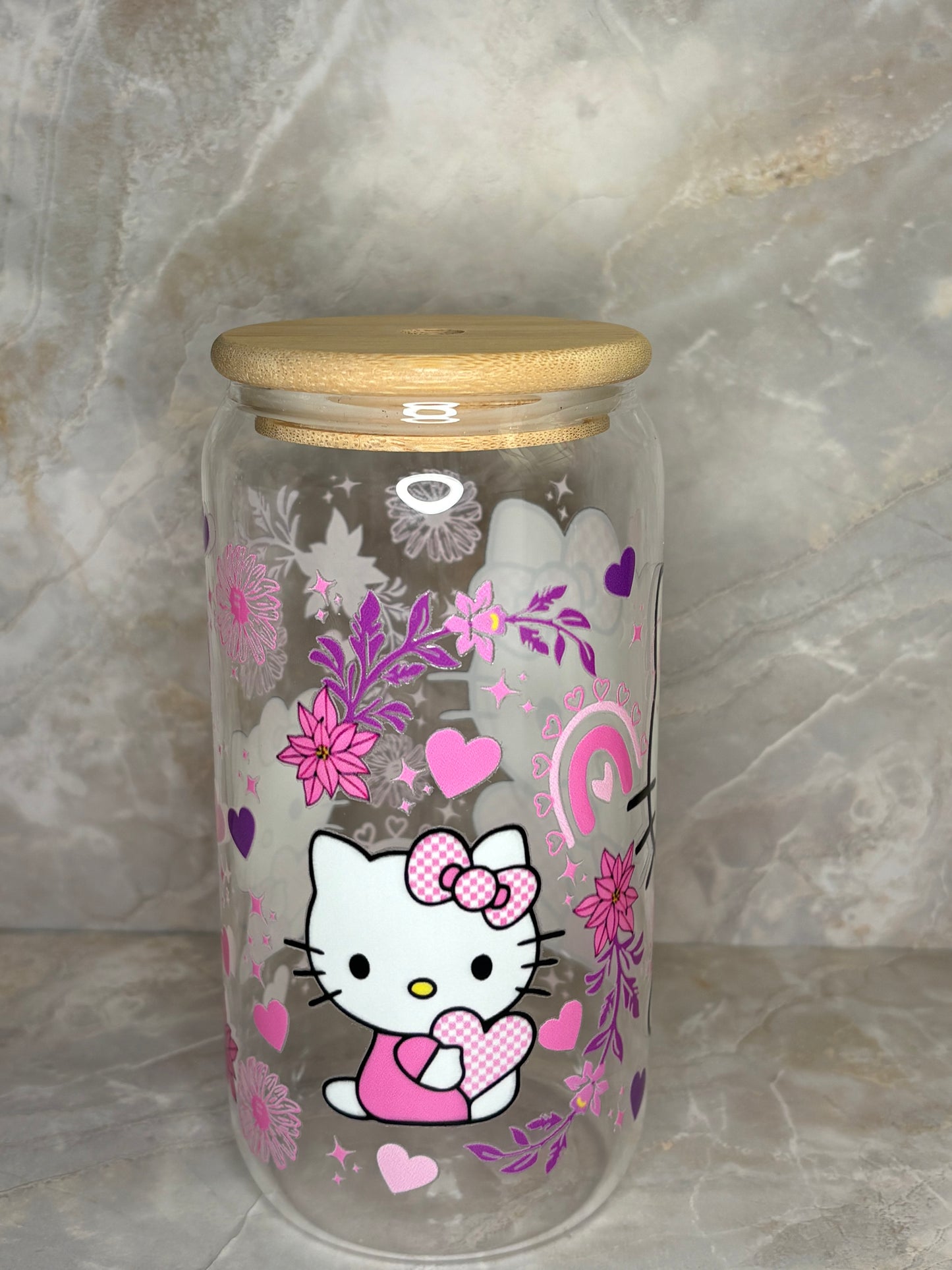 Hello Kitty glass cup ￼