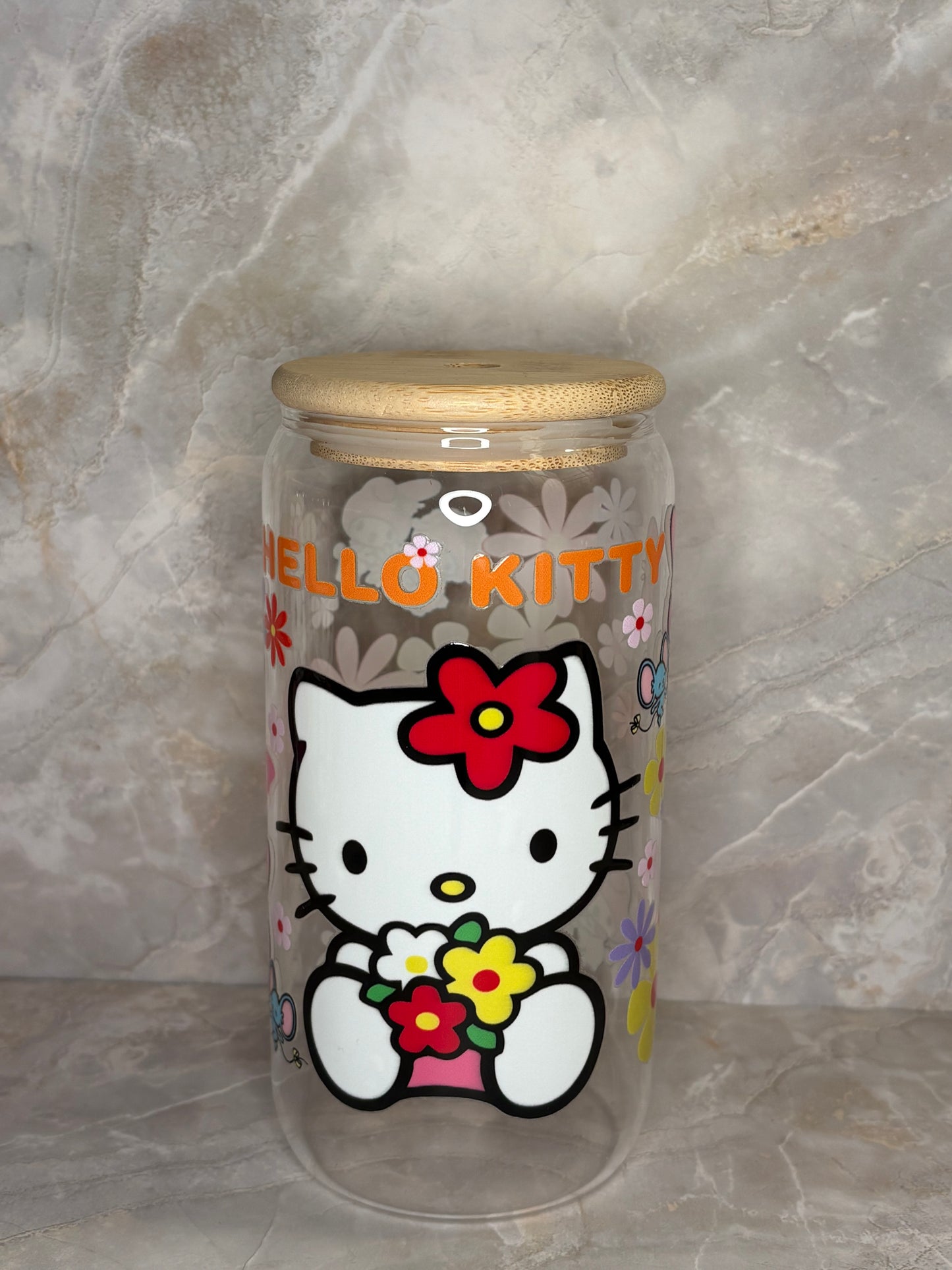 Hello Kitty Glass Cup