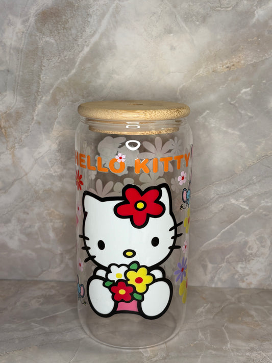 Hello Kitty Glass Cup