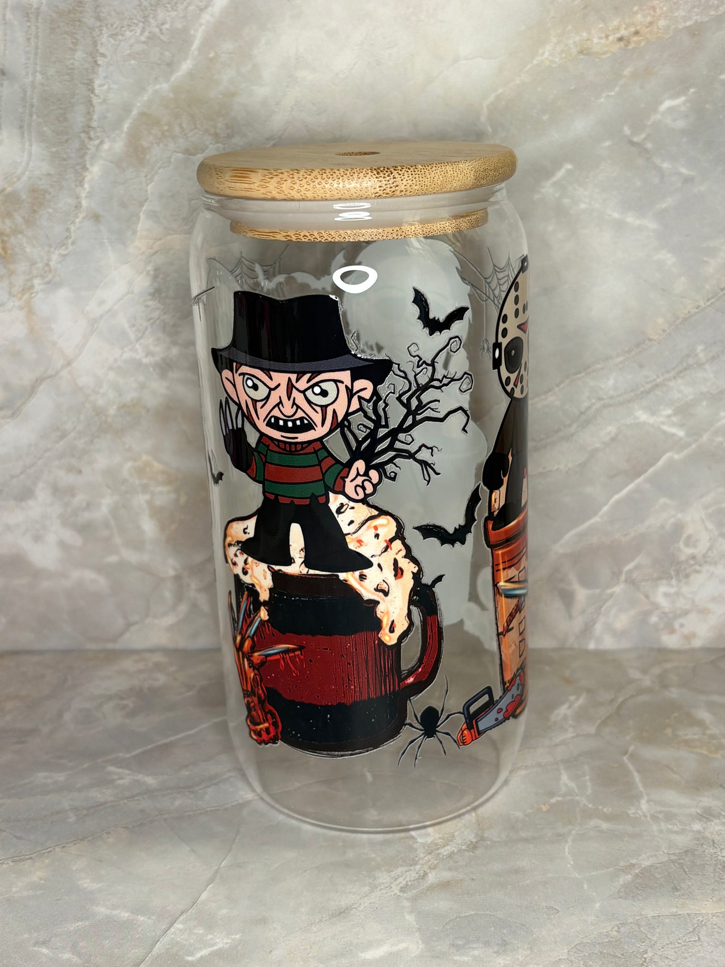 Halloween Glass Cup
