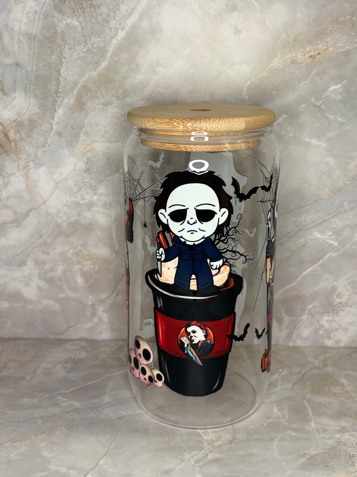Halloween Glass Cup