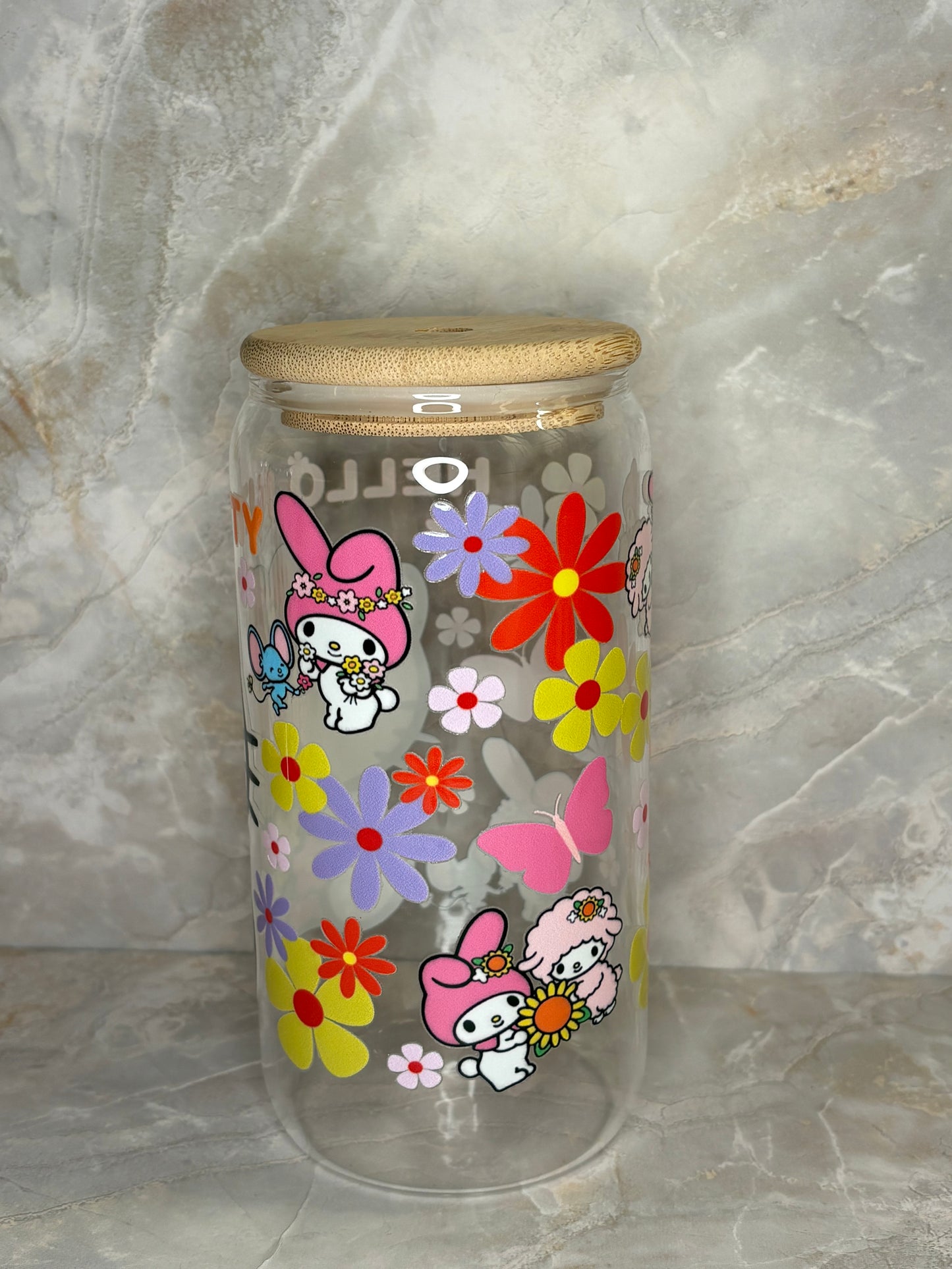 Hello Kitty Glass Cup