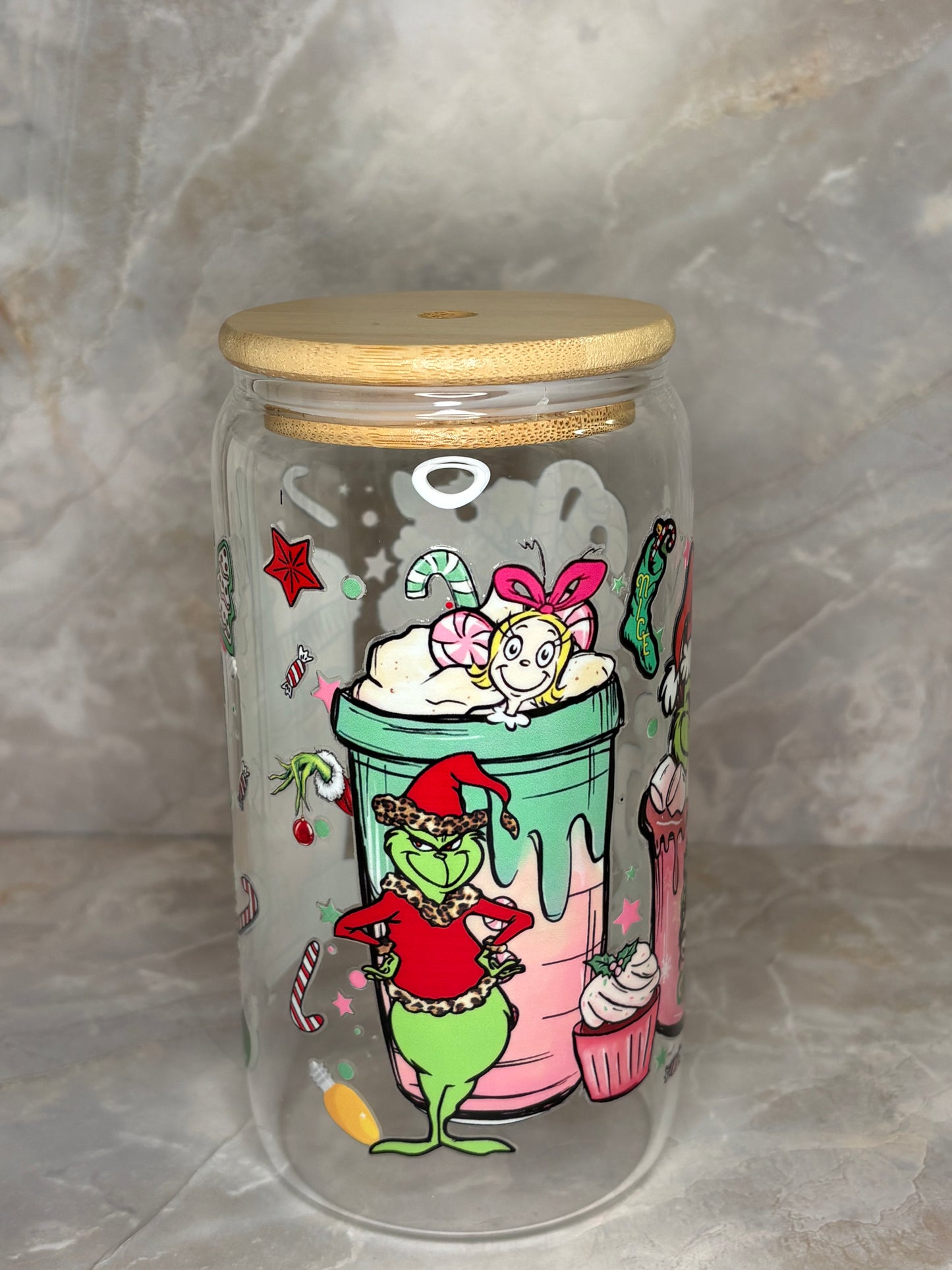 Grinchmas Glass Cup