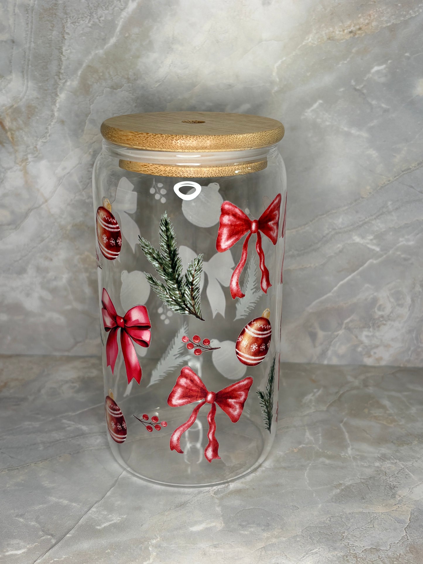 Christmas Glass Cup