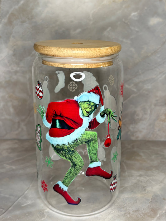 Grinchmas Glass Cup