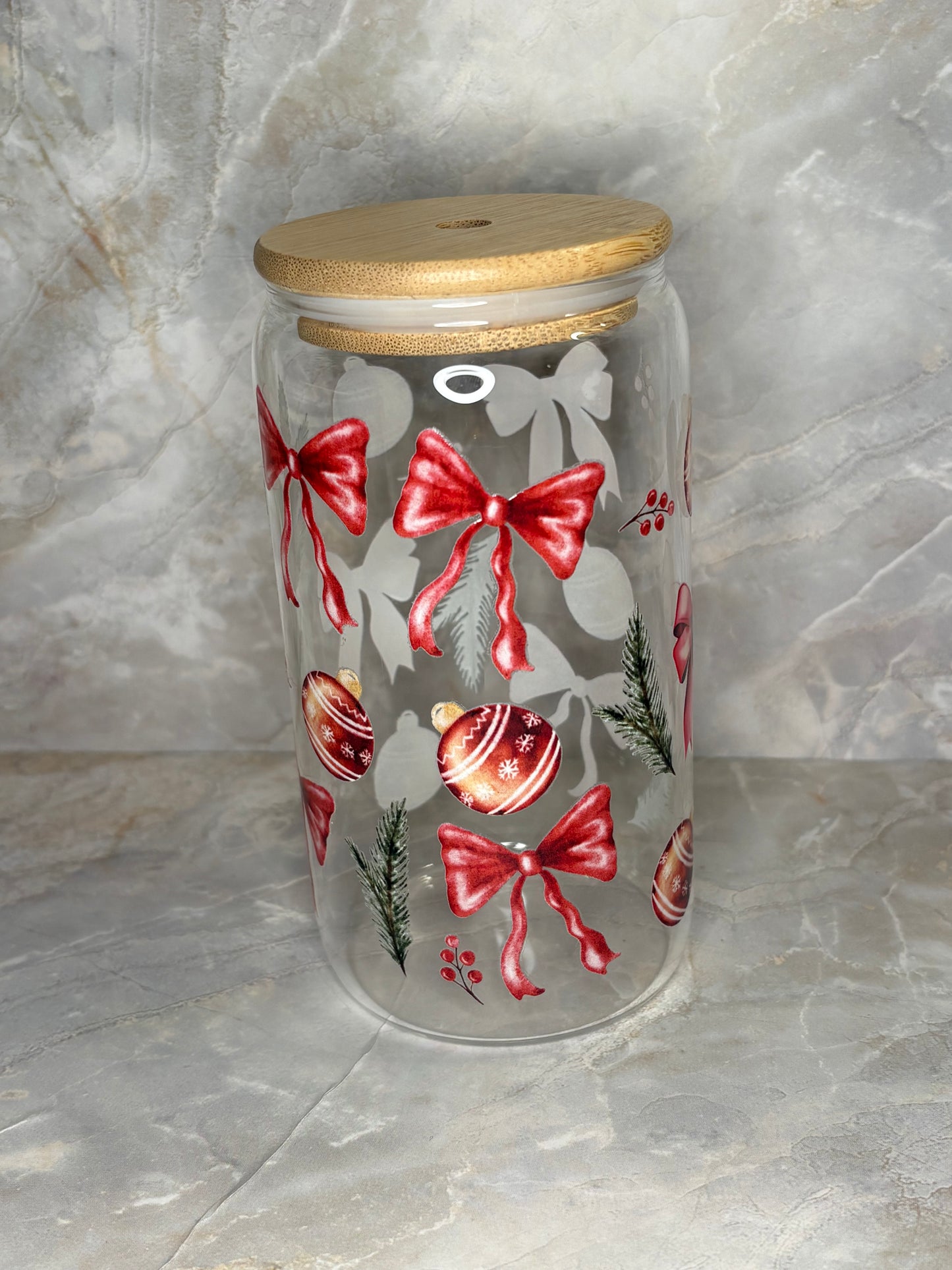 Christmas Glass Cup