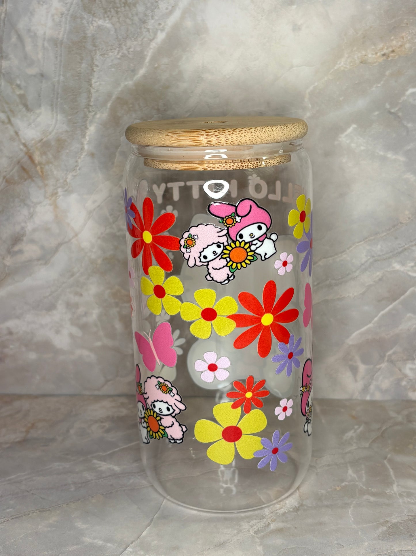 Hello Kitty Glass Cup