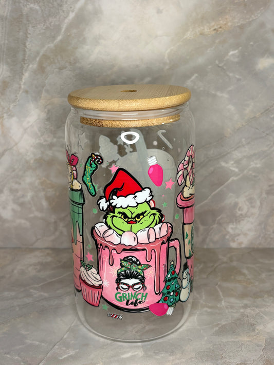 Grinchmas Glass Cup
