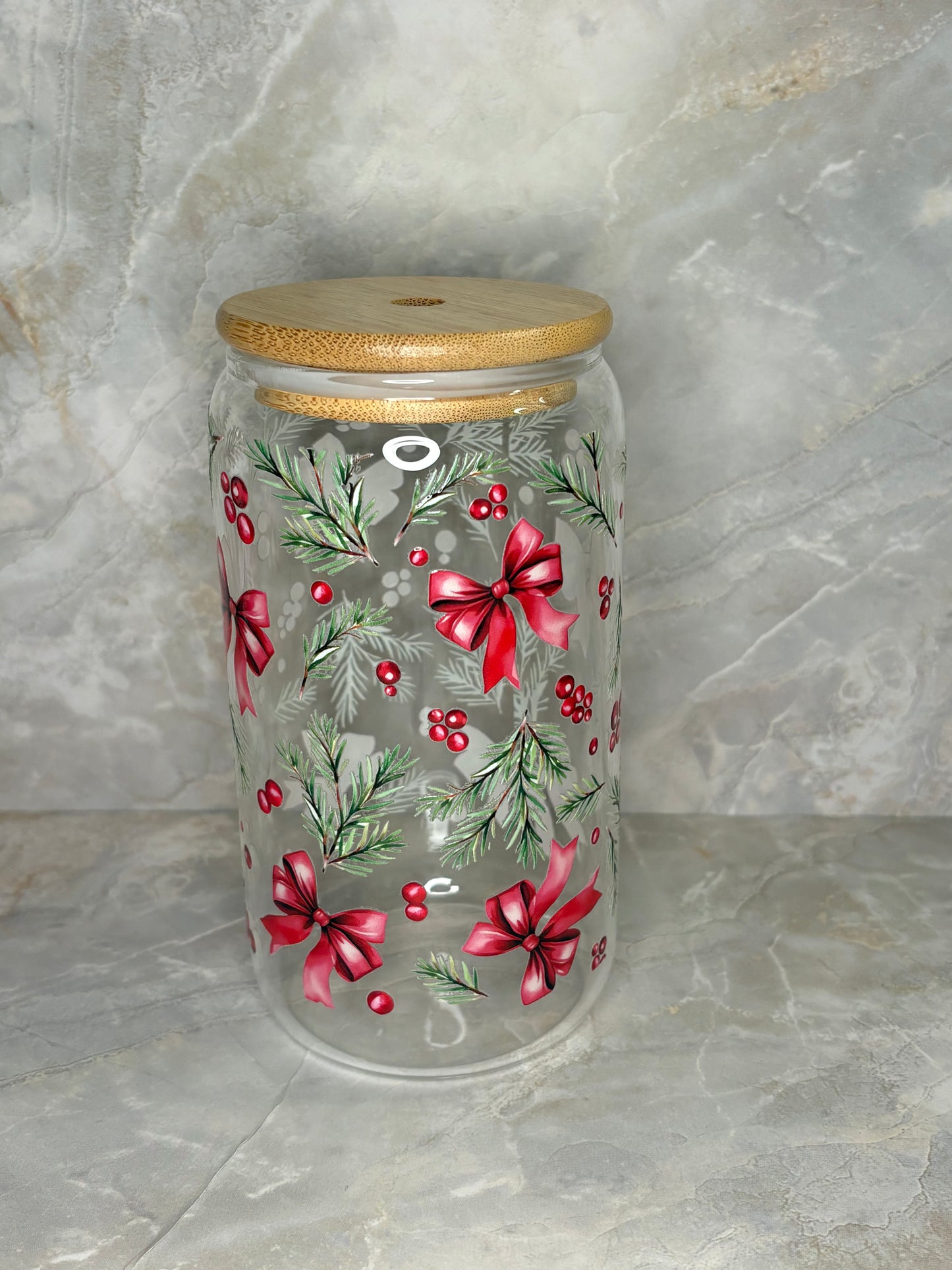 Christmas Glass Cup