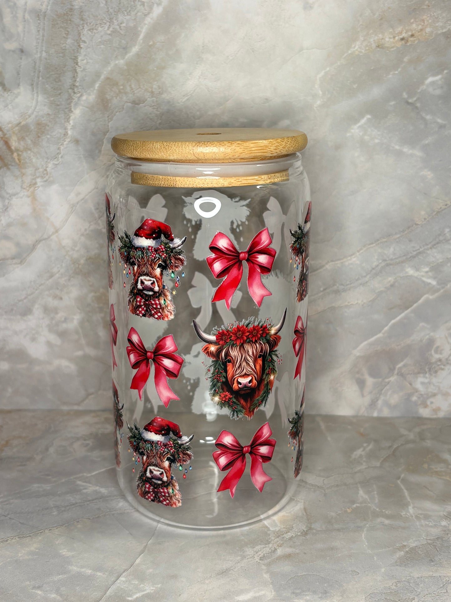 Christmas Glass Cup