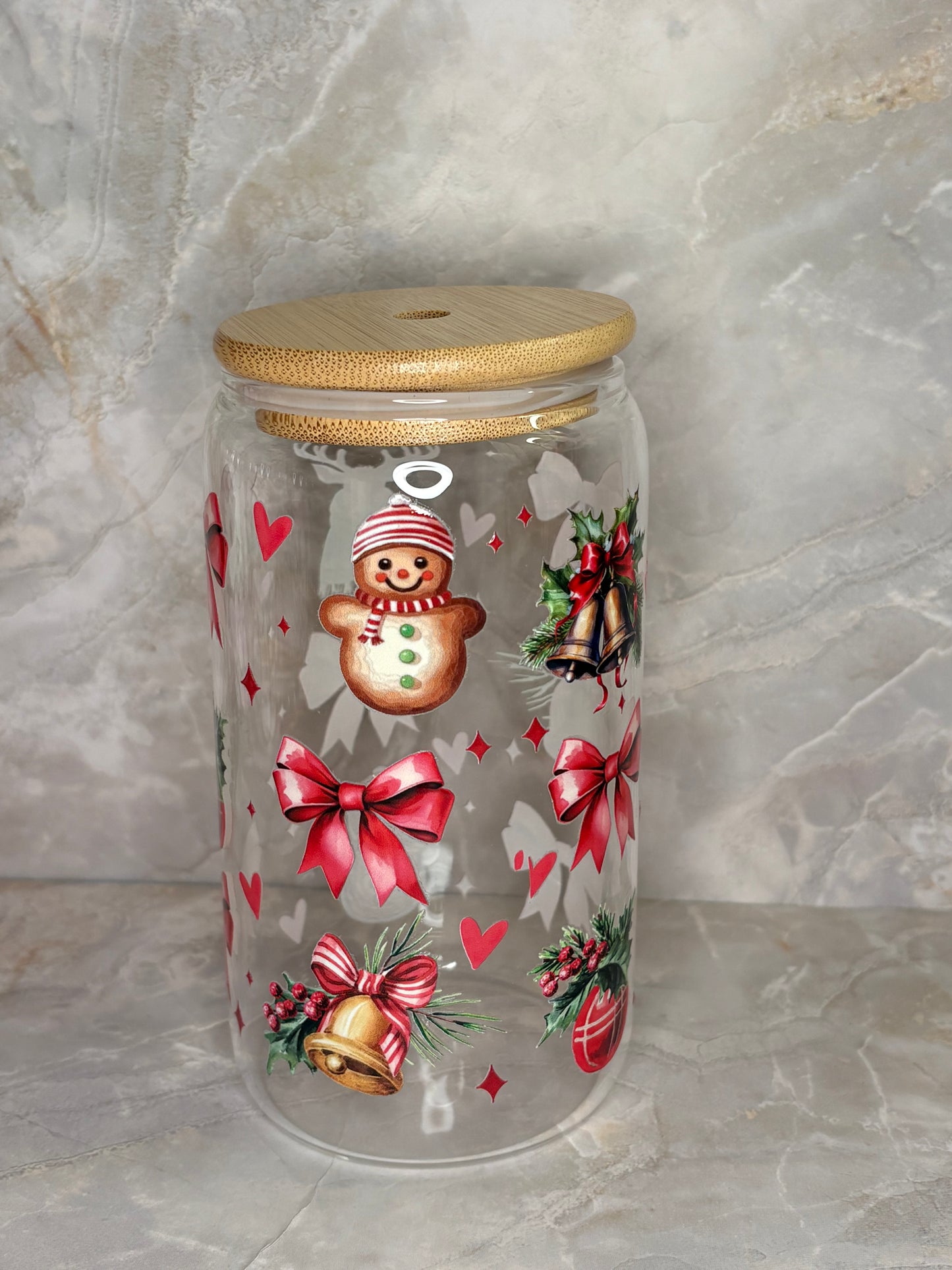 Christmas Glass Cup