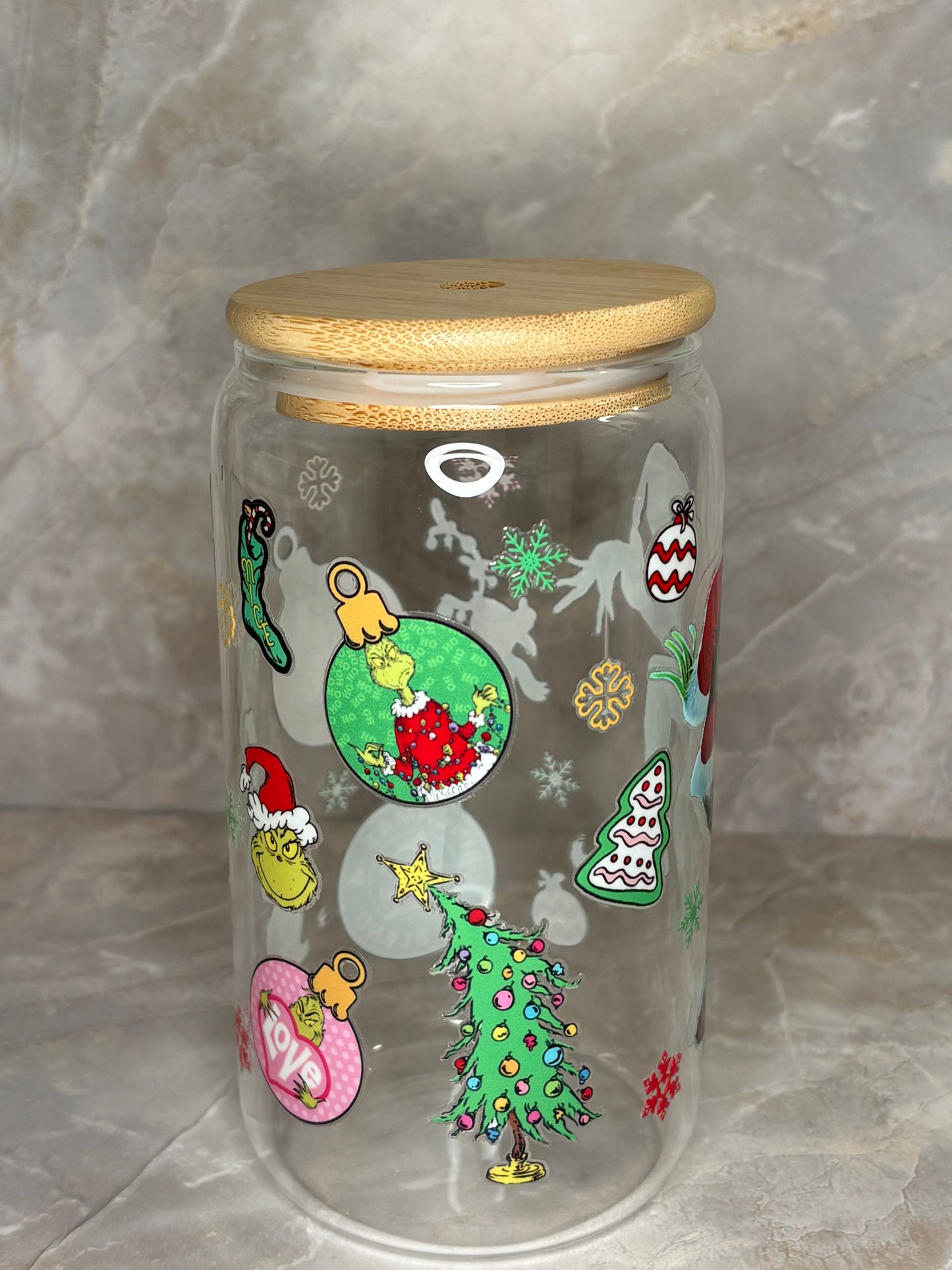 Grinchmas Glass Cup