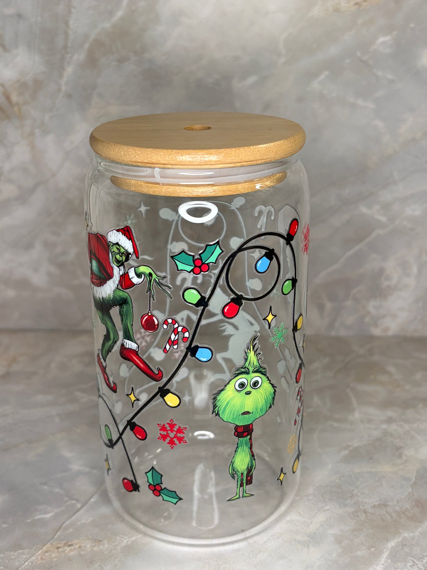 Grinchmas Glass Cup
