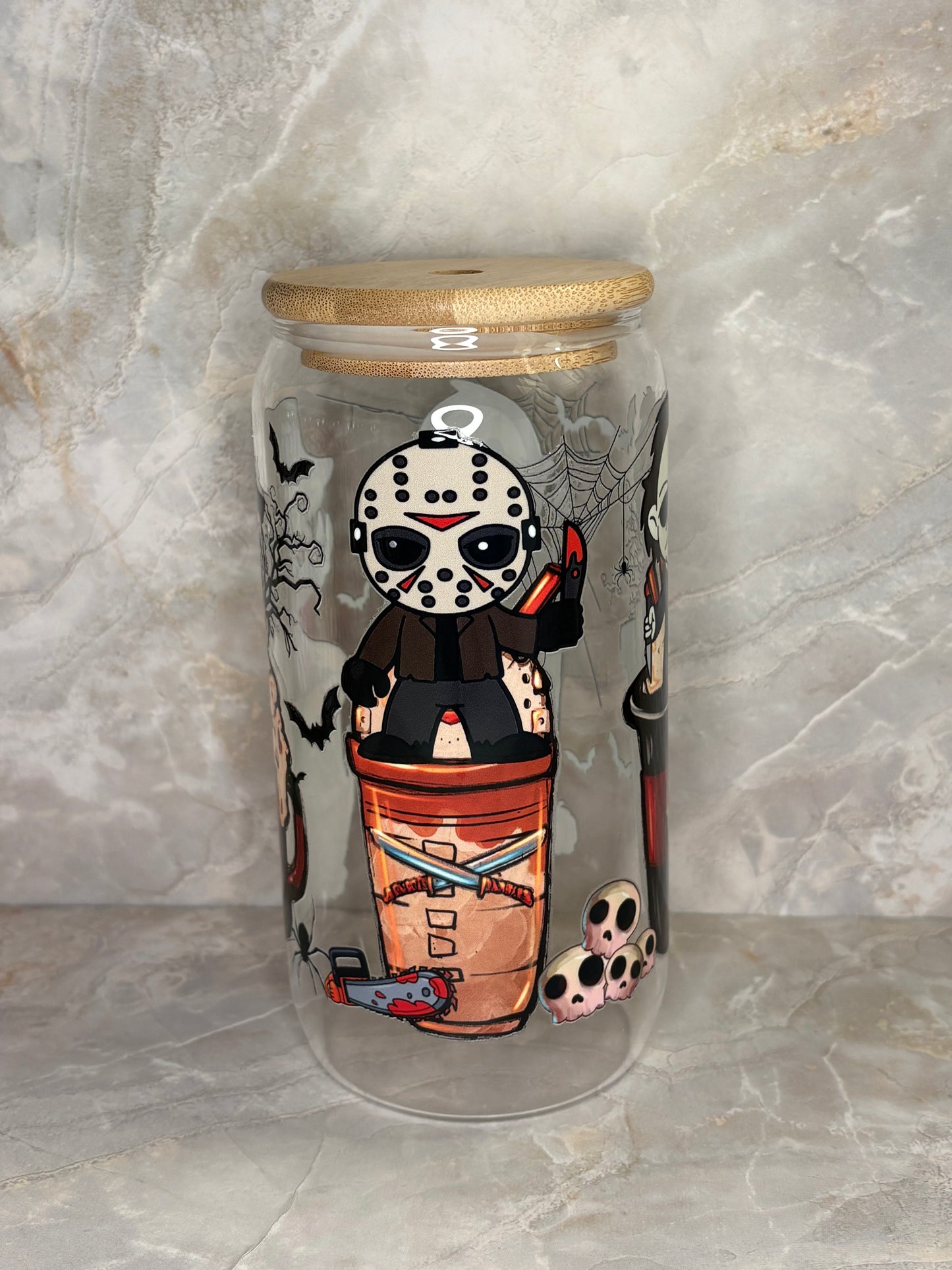 Halloween Glass Cup