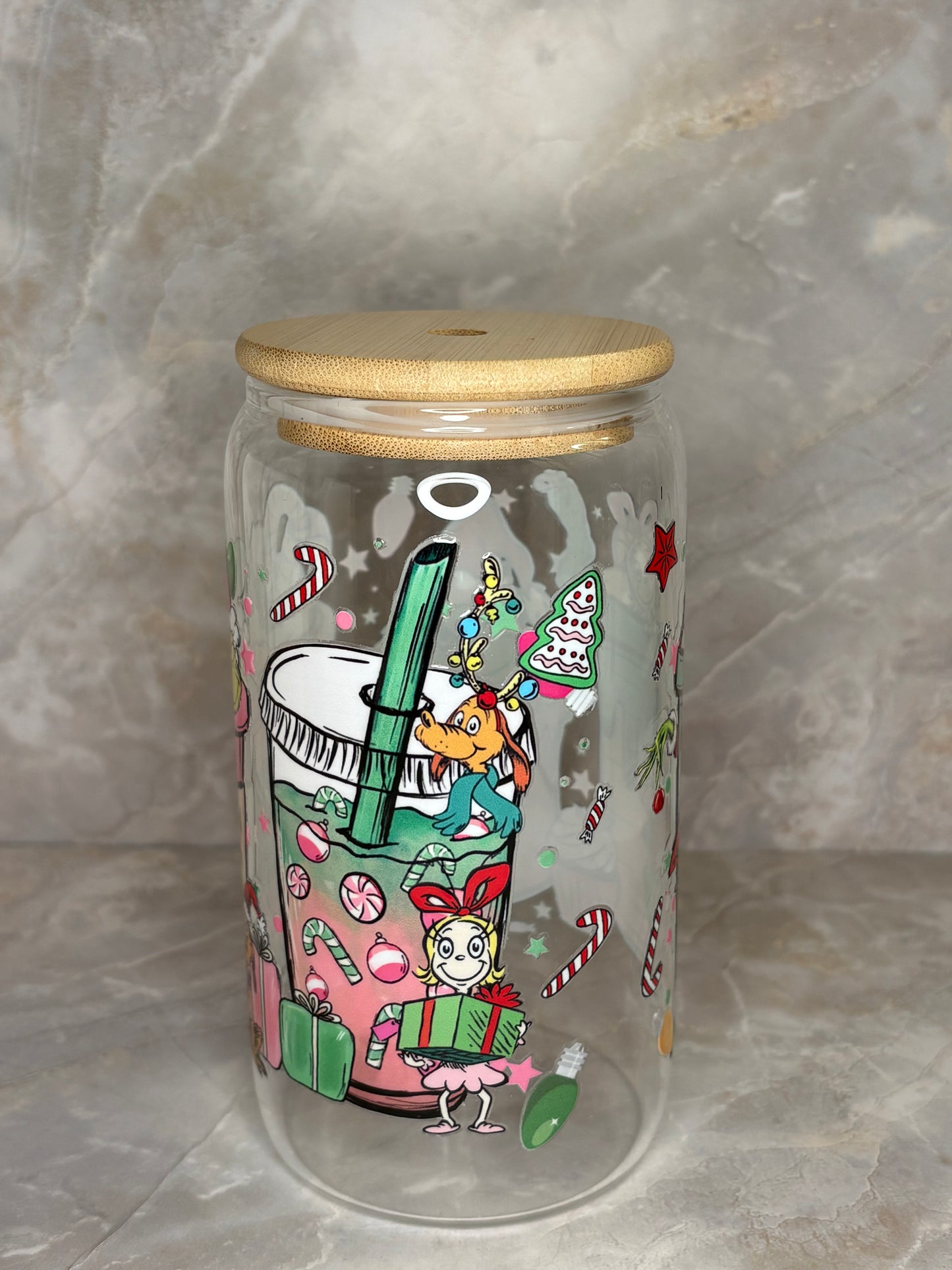 Grinchmas Glass Cup