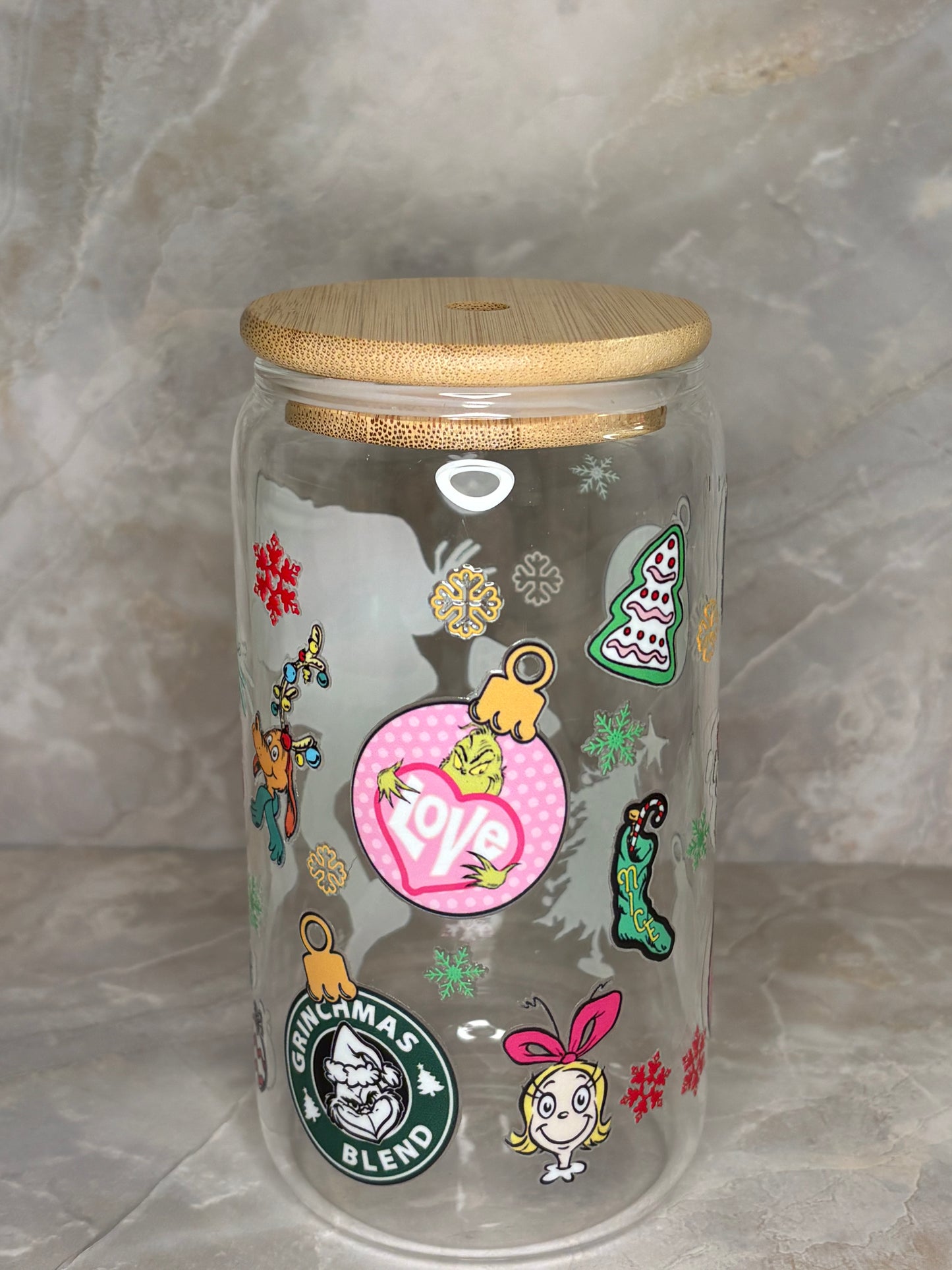 Grinchmas Glass Cup