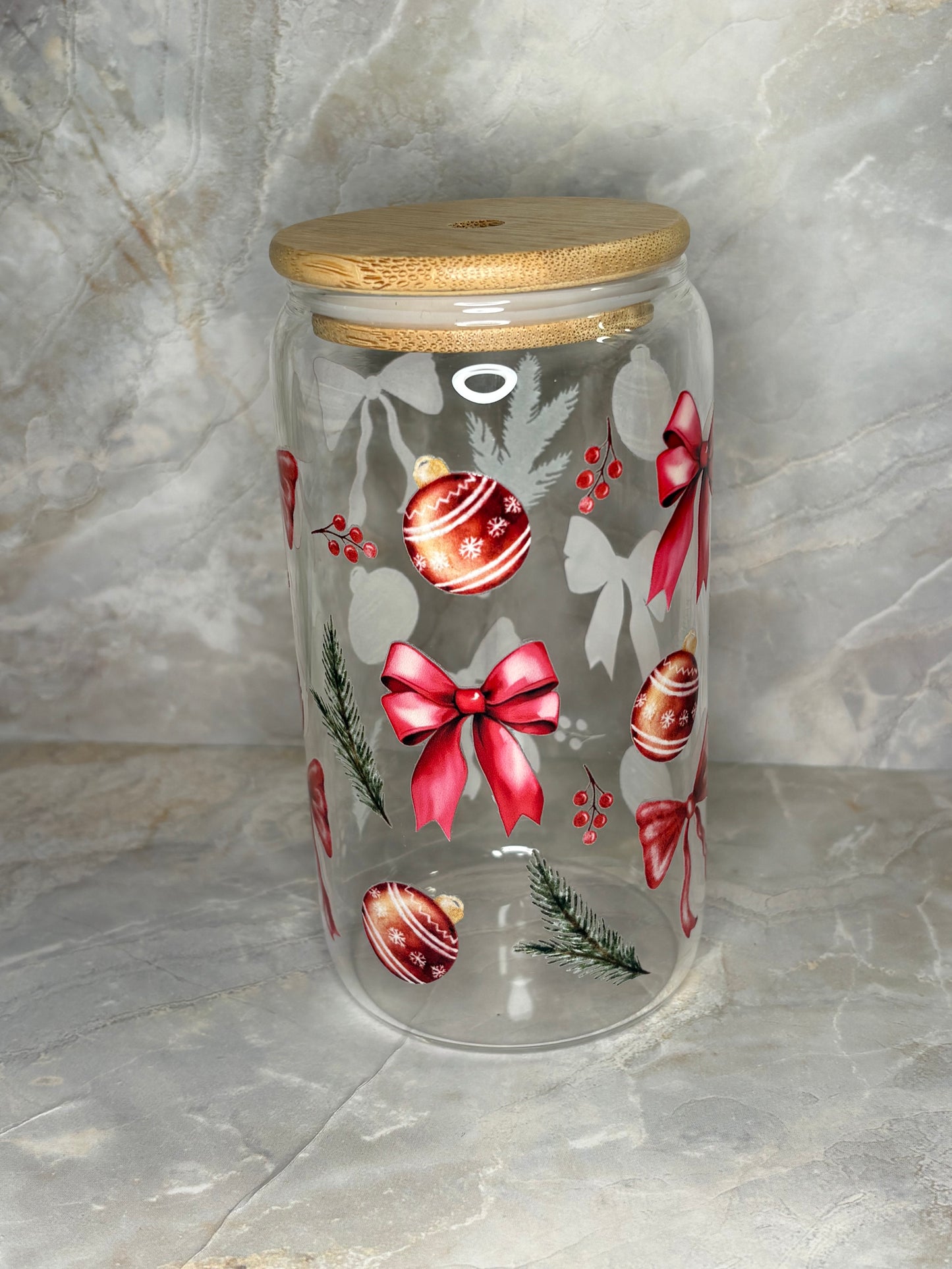 Christmas Glass Cup