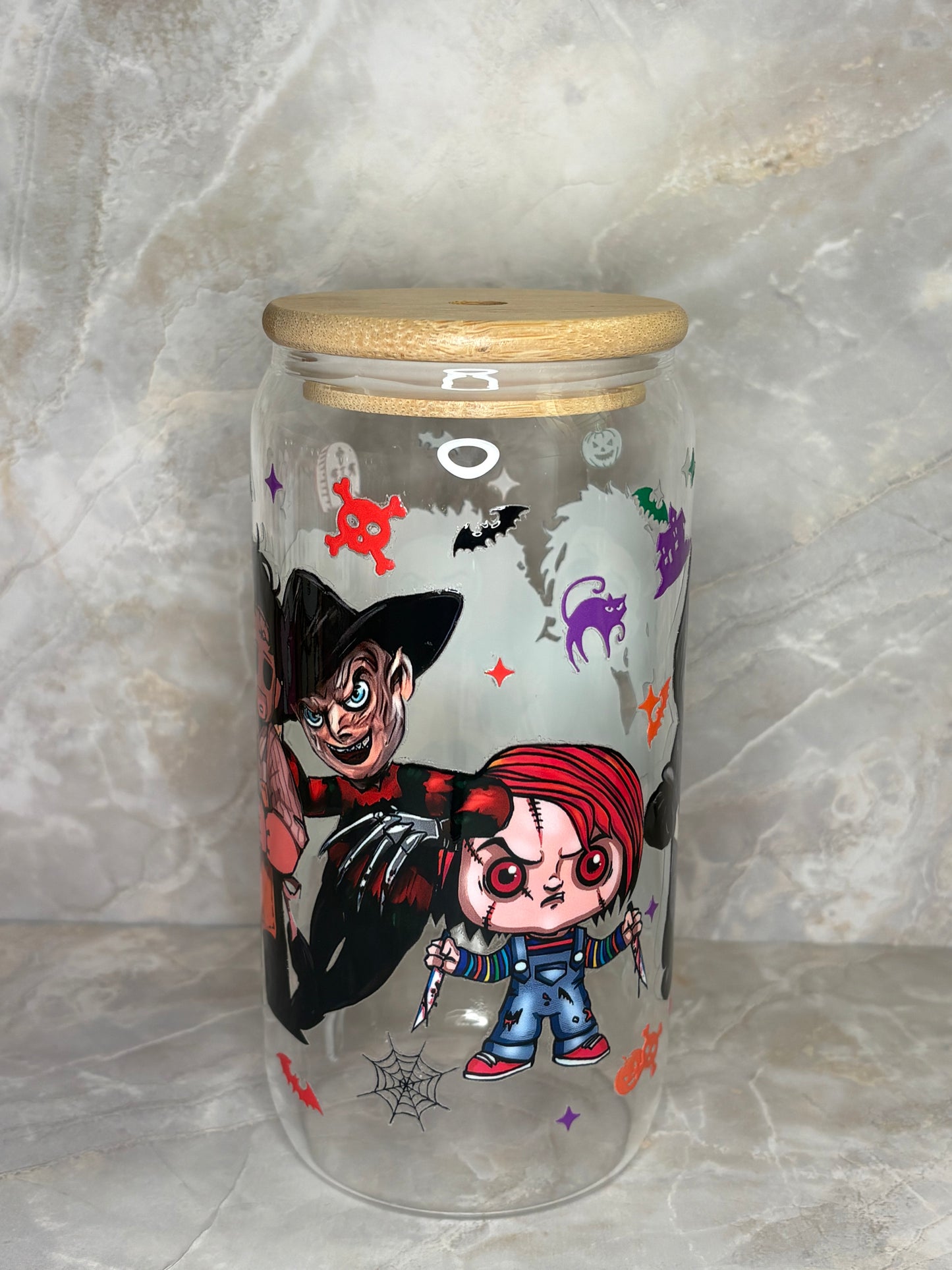 Halloween Glass Cup