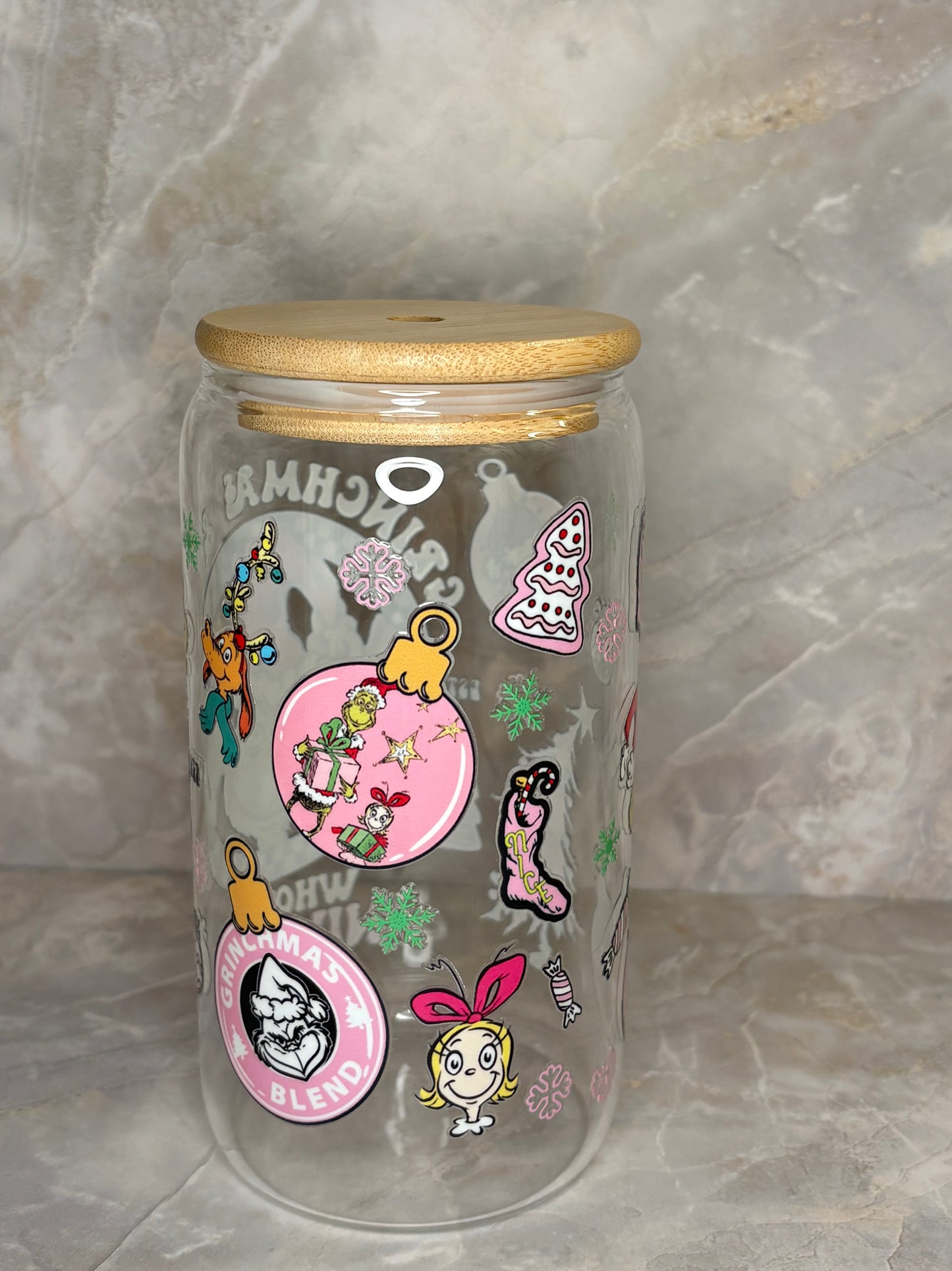 Grinchmas Glass Cup