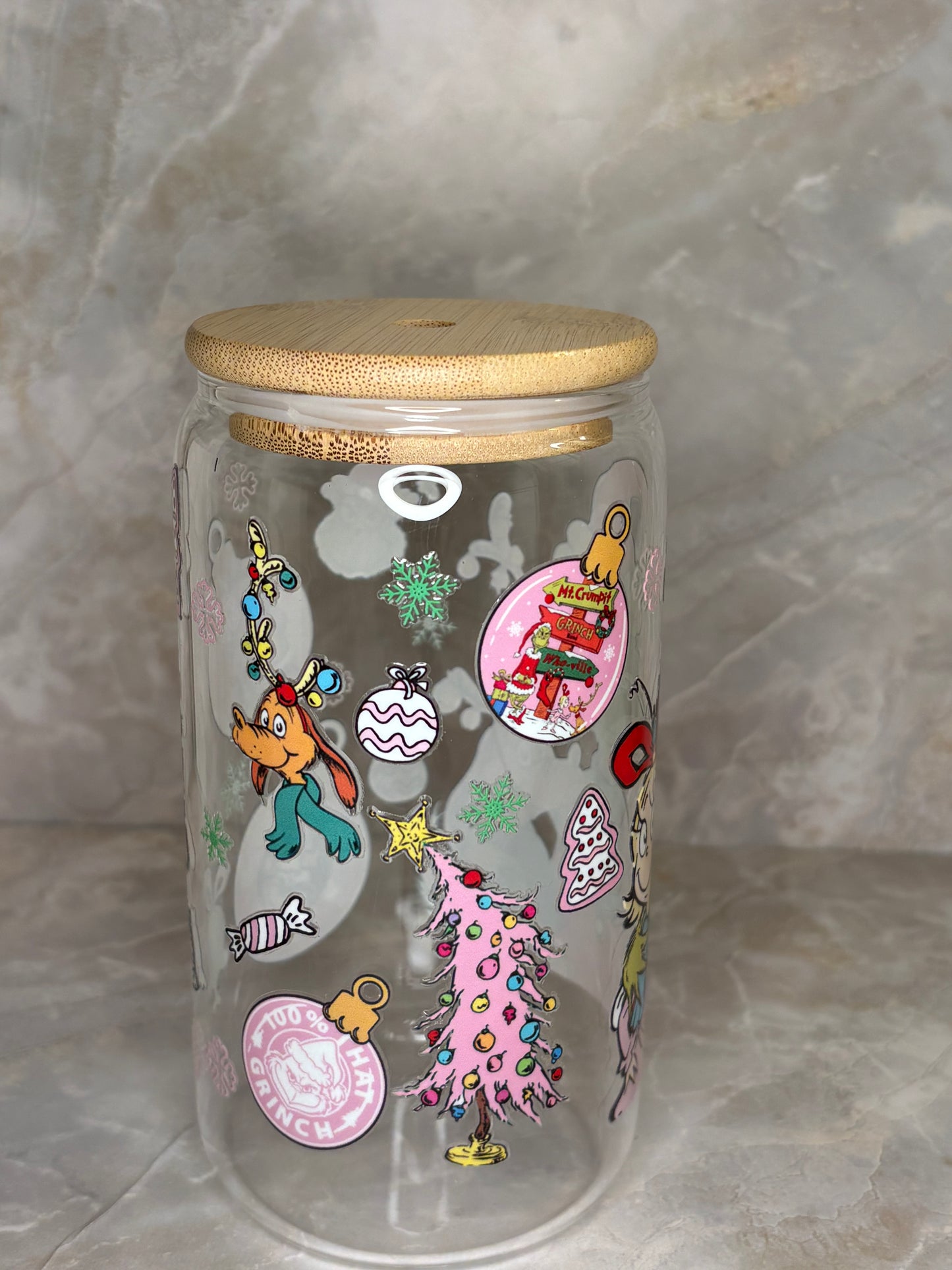 Grinchmas Glass Cup