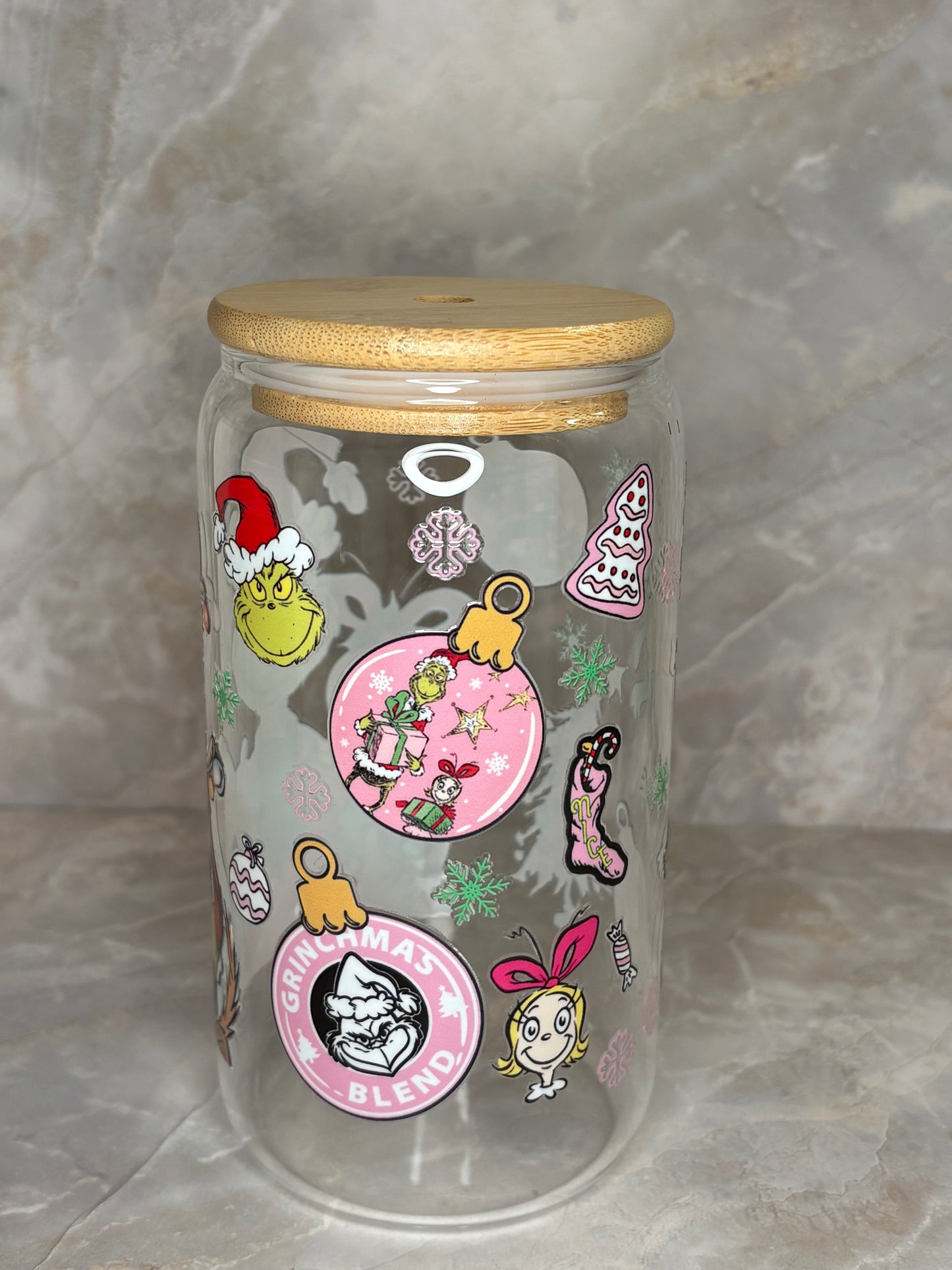 Grinchmas Glass Cup