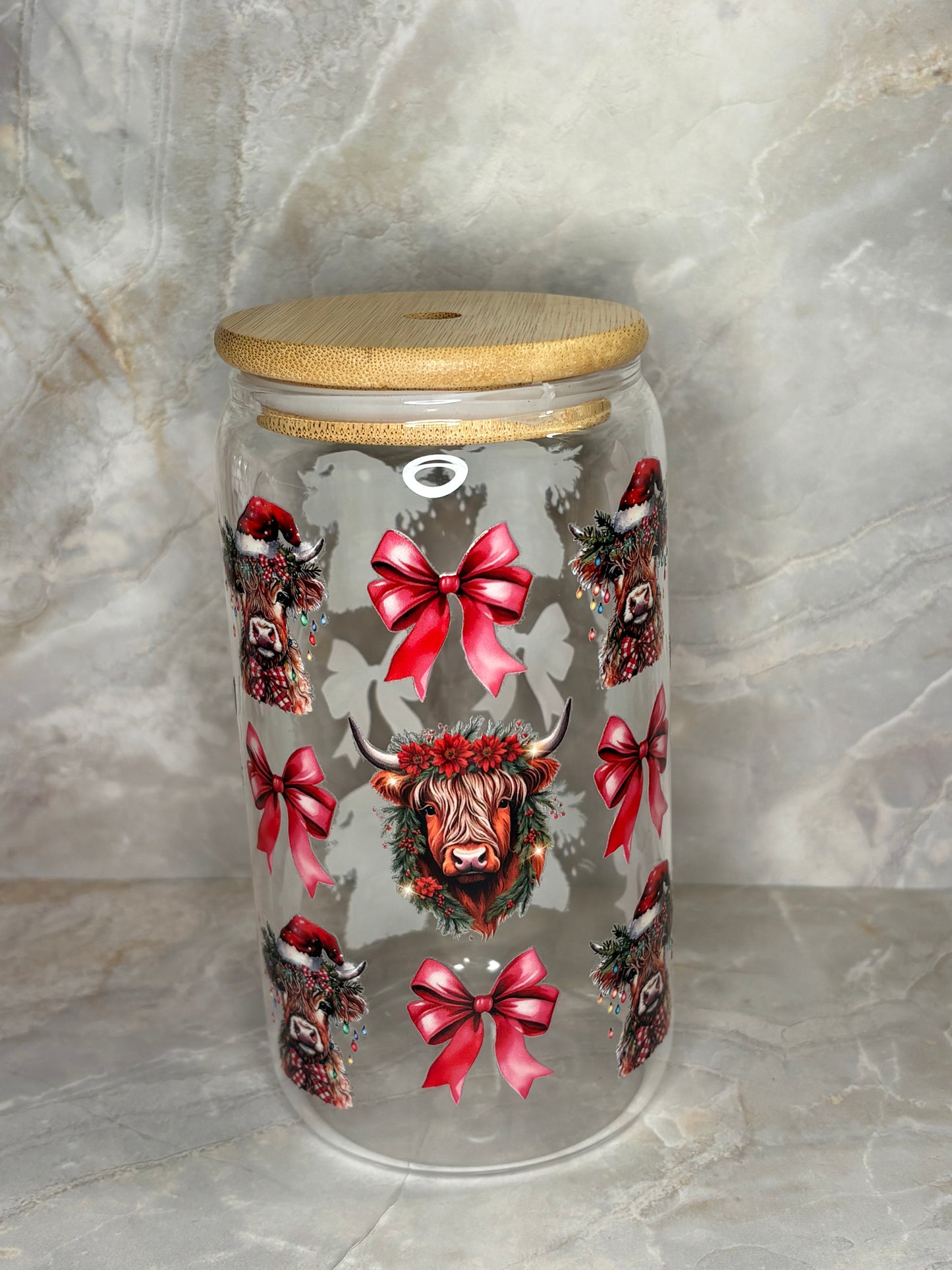 Christmas Glass Cup